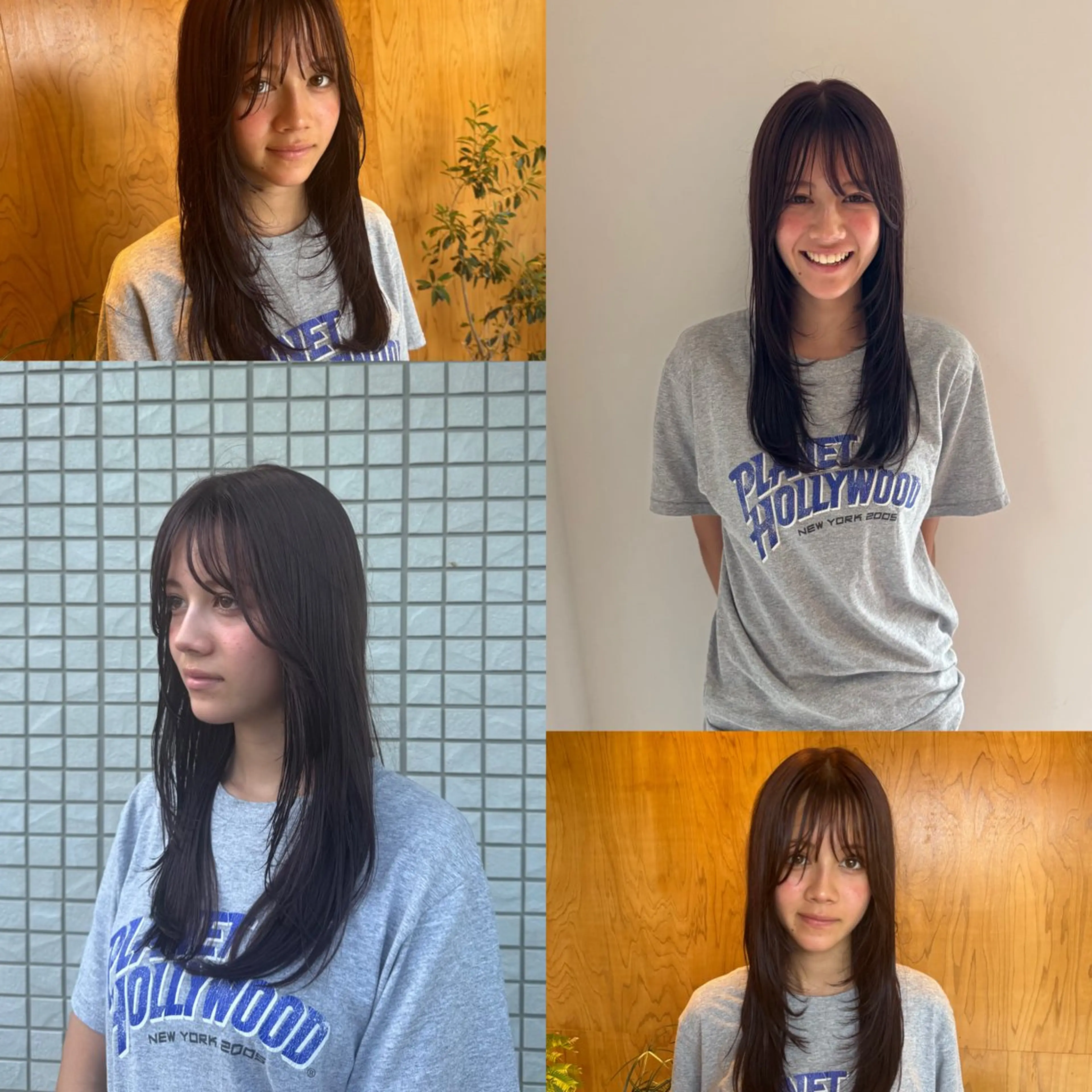 ロング カラー ブラウンカラー 顔周りカット レイヤーカット カット ヘアカラー Leina /メンズ 特化/ヘッドスパのヘアスタイル