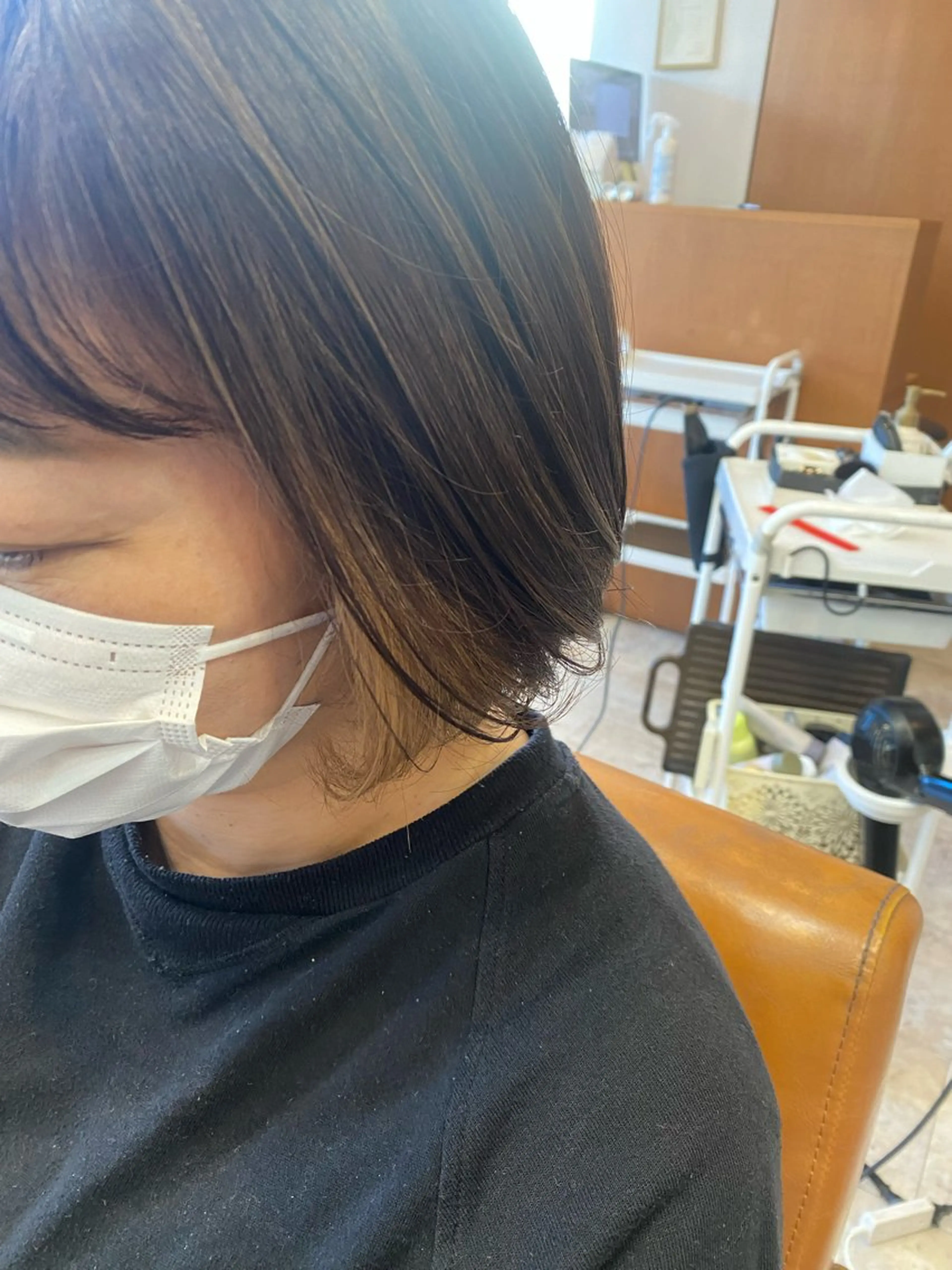 ショート カラー ハイライトカラー インナーカラー ハイライト rian 宮前所属・田崎 暁大のヘアスタイル