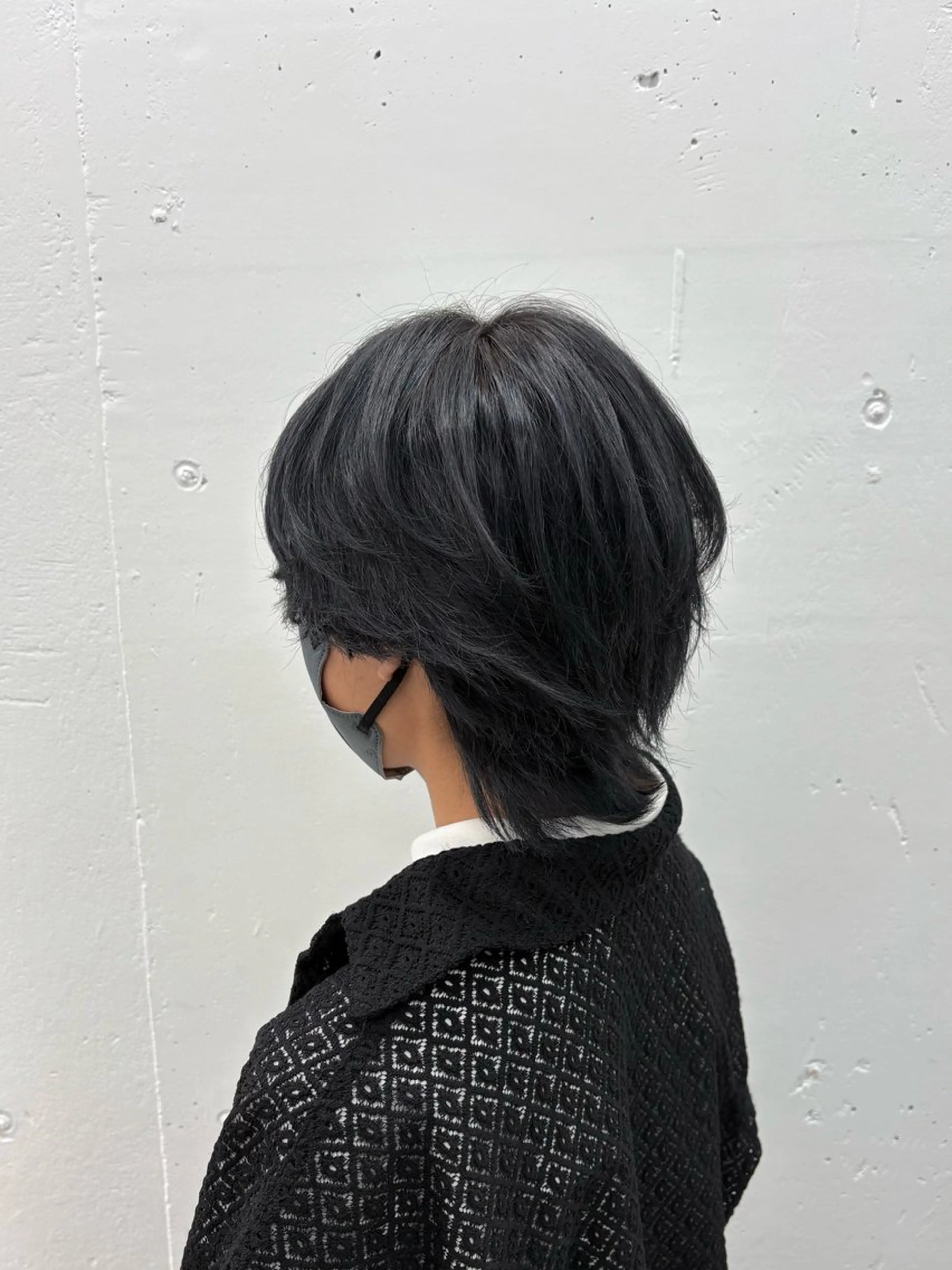 カラー メンズ 黒髪 ブルーカラー ブルーブラック ヘアカラー トリートメント 🌟ゆりあ🌟 JILLSTUDIOのヘアスタイル