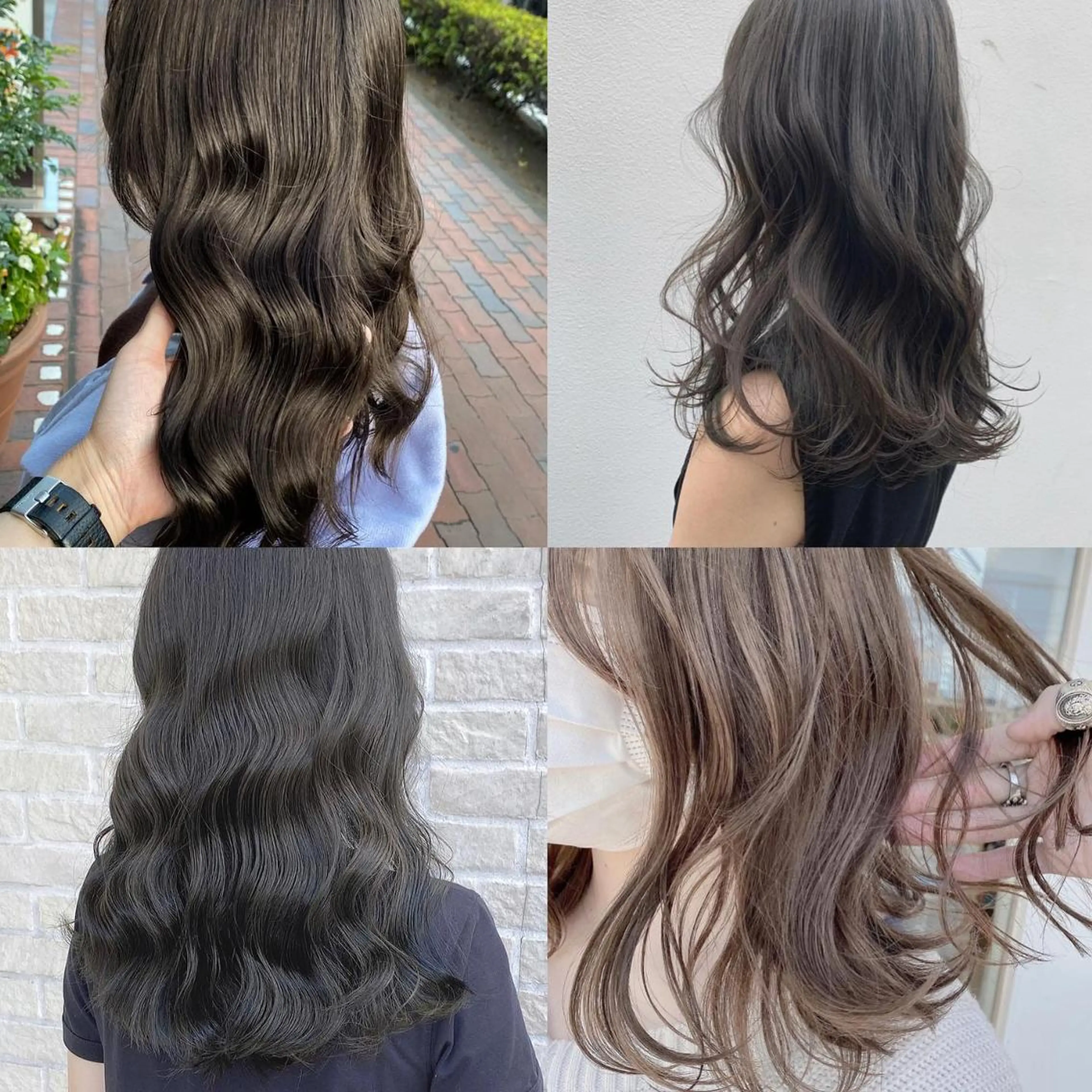 カラー ベージュカラー ブリーチ ブラウンカラー グレージュ ブリーチなしカラー 艶髪レイヤー屋さん 大澤竜馬のヘアスタイル