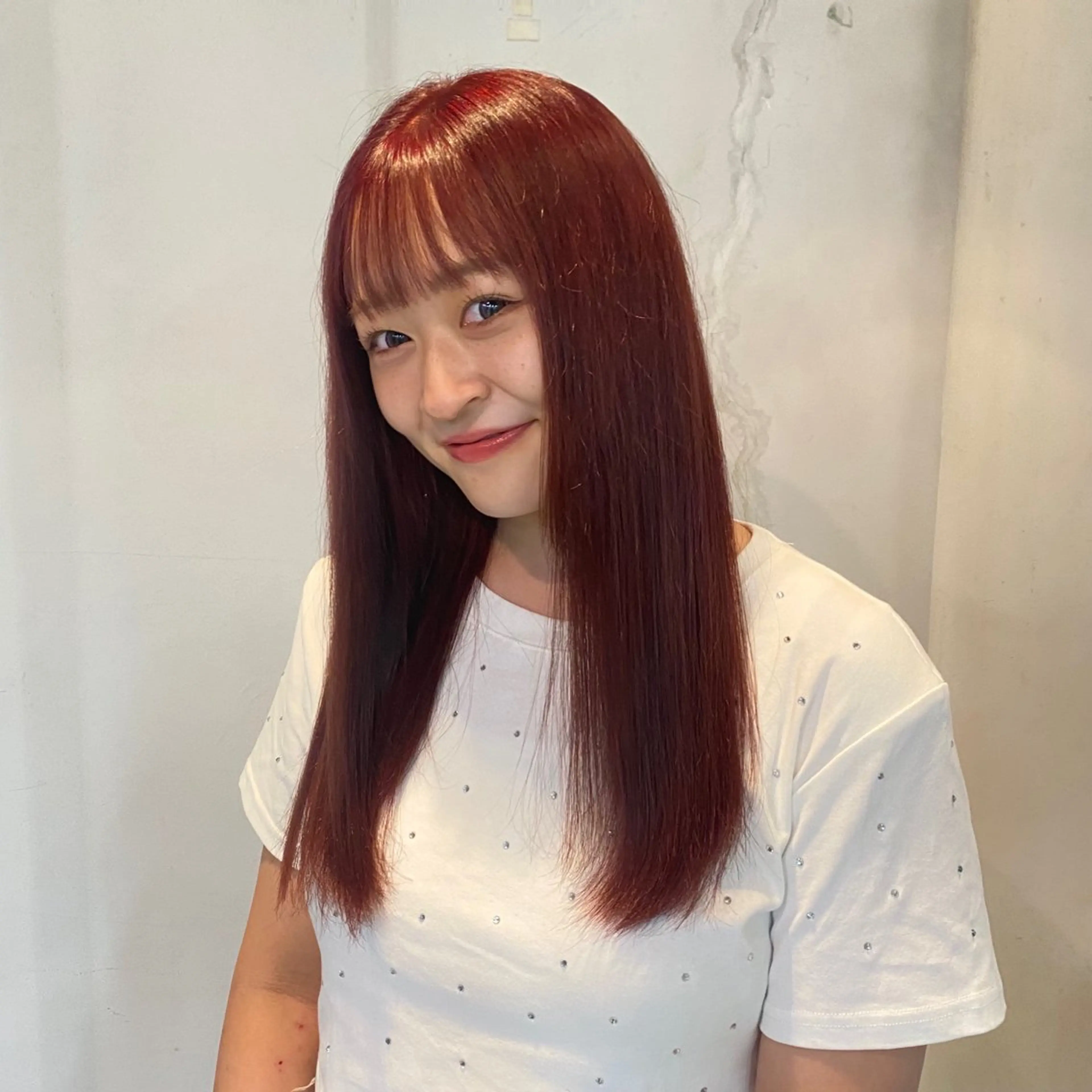 ロング カラー レッドカラー ヘアカラー belle / Honoka🧁のヘアスタイル