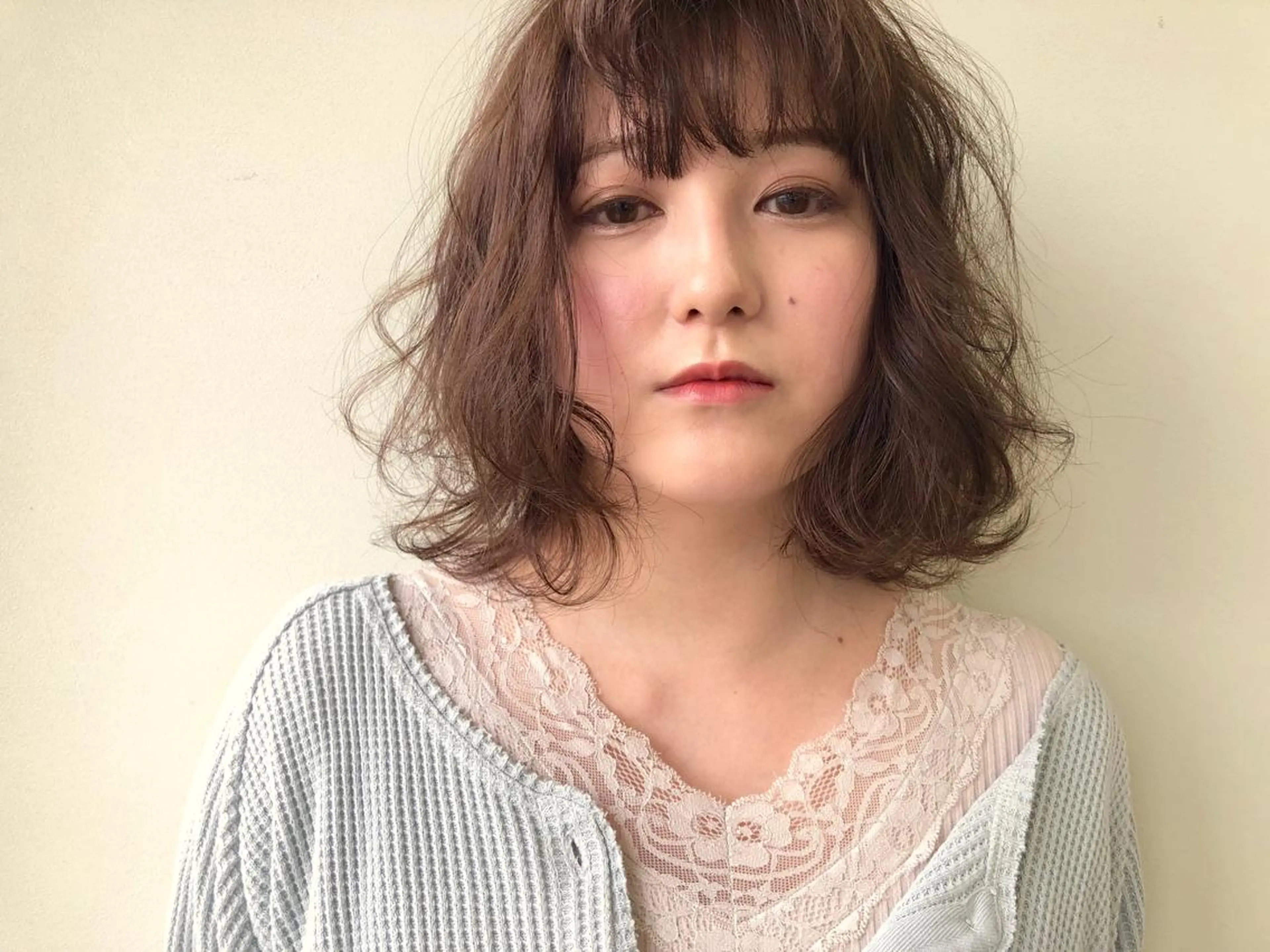 ミディアム カット ヘアカラー トリートメント 小澤大輔 YOLO hairのヘアスタイル