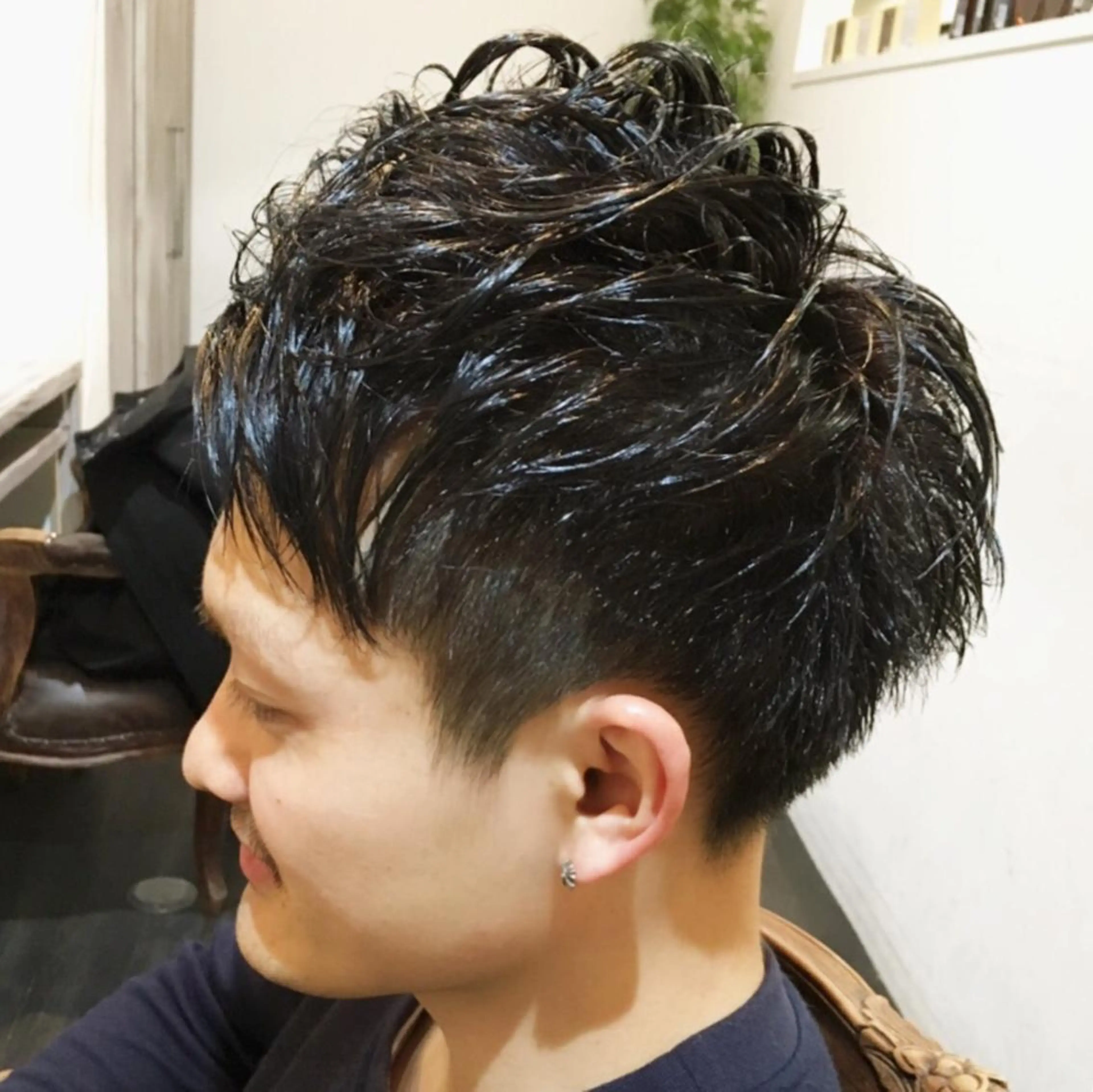 ショート カラー メンズ 店長　鍜治本 颯太のヘアスタイル