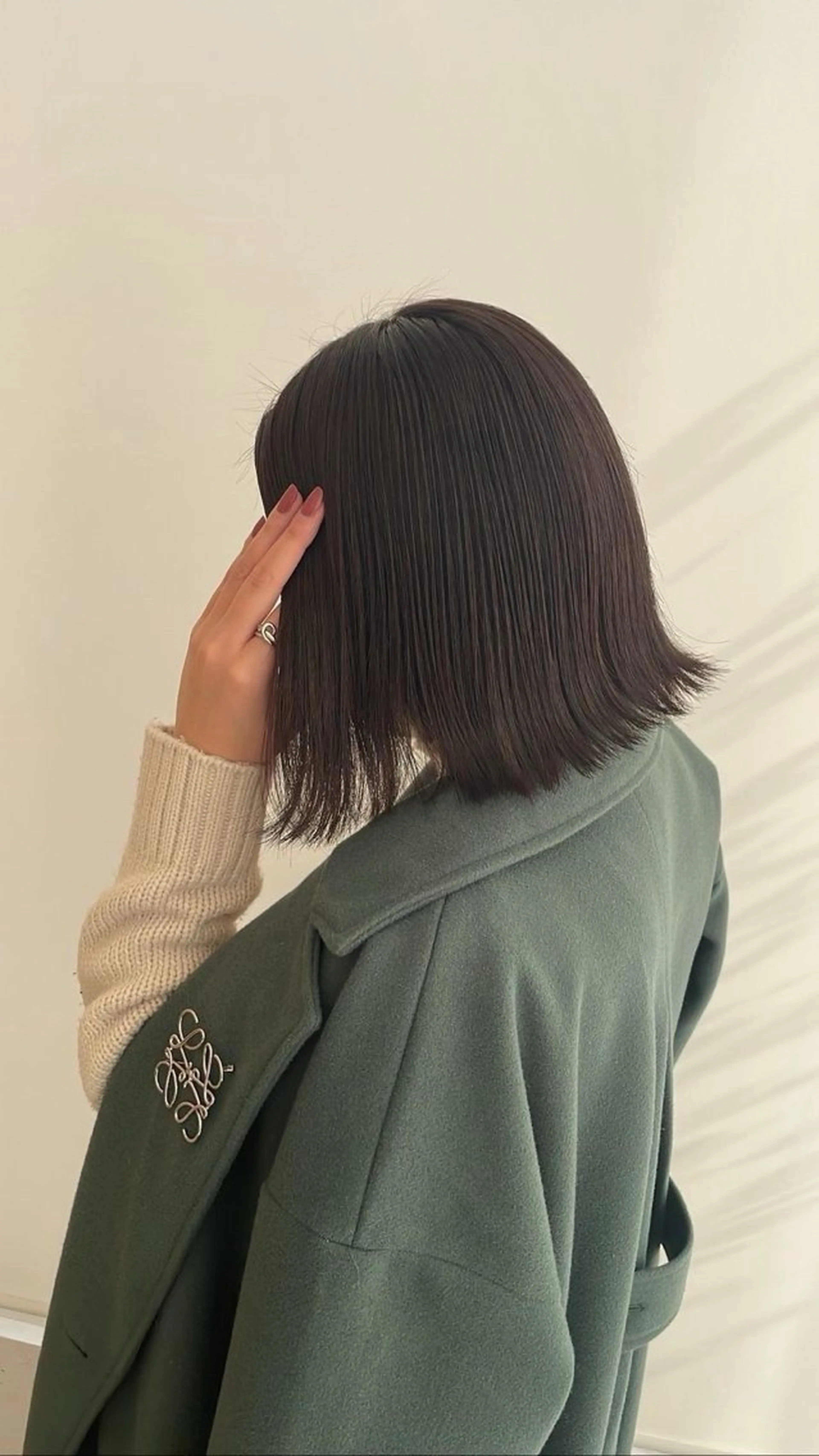 カラー 透明感カラー 白石 心愛のヘアスタイル