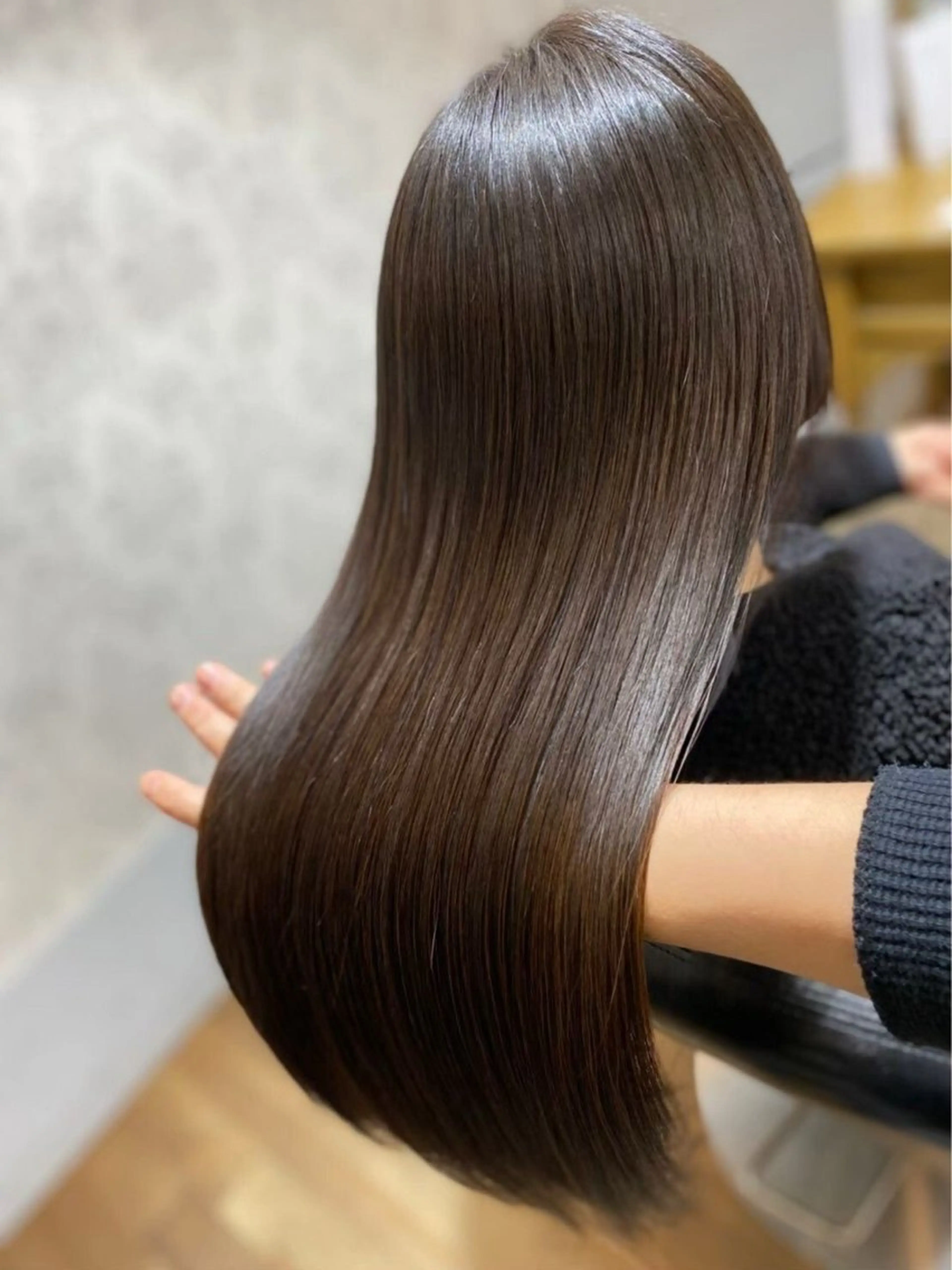 ロング クリスマス 縮毛矯正 ink by artefice所属・ラン 髪質改善/甲子園口のヘアスタイル