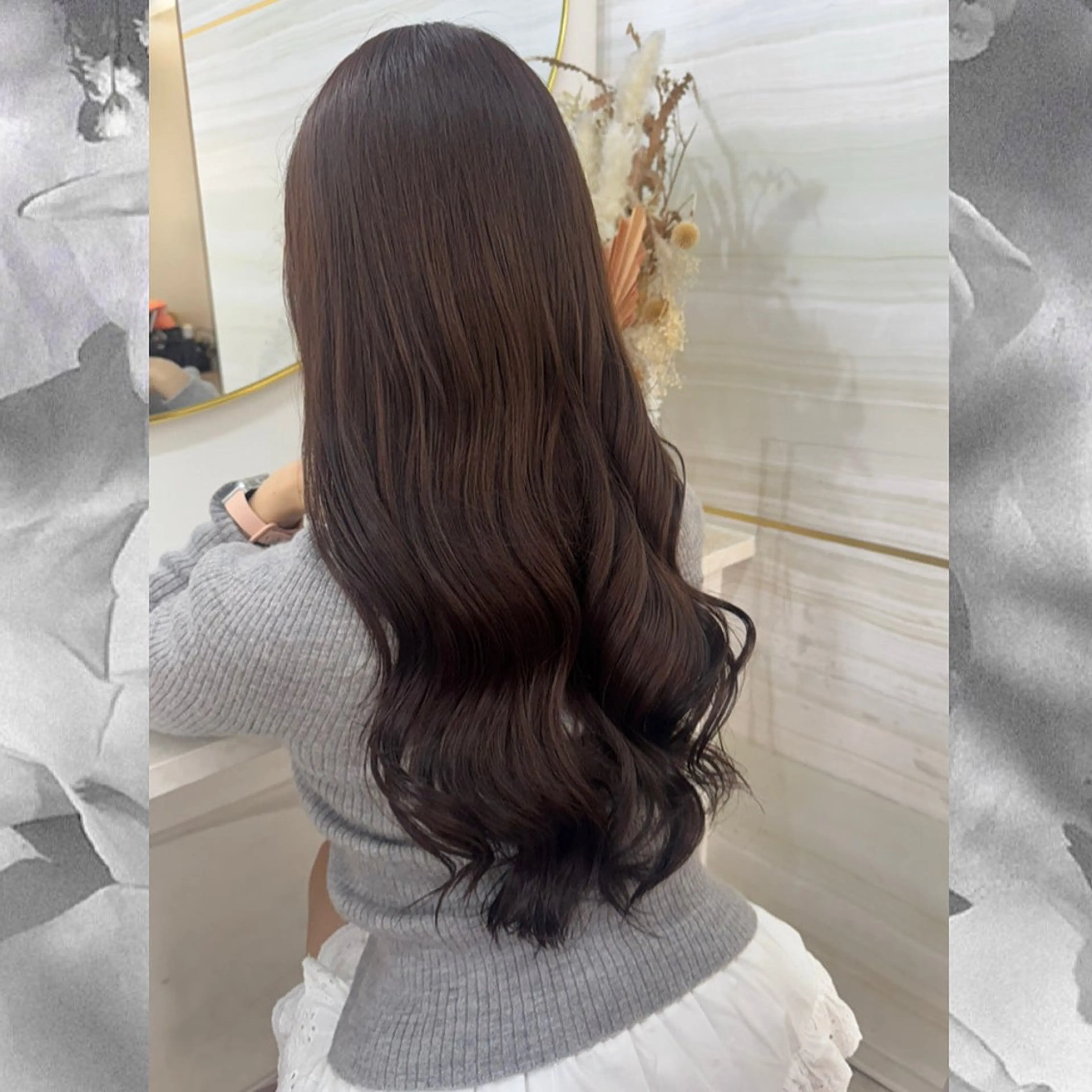 ロング ヘアカラー 島崎 穂乃香のヘアスタイル