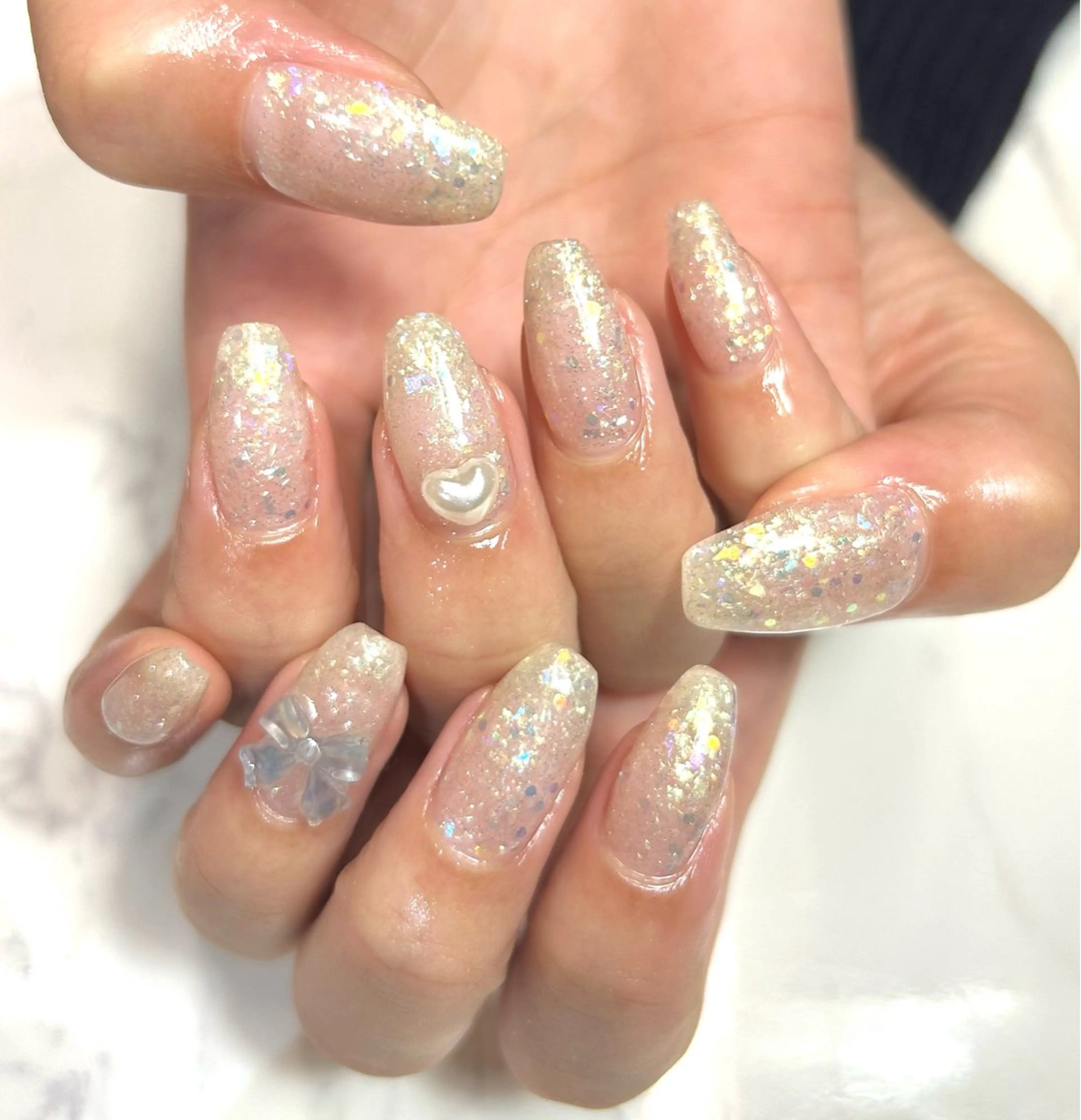 ネイル ラメ(グリッター) ハンドネイル one nailsalonのネイルデザイン