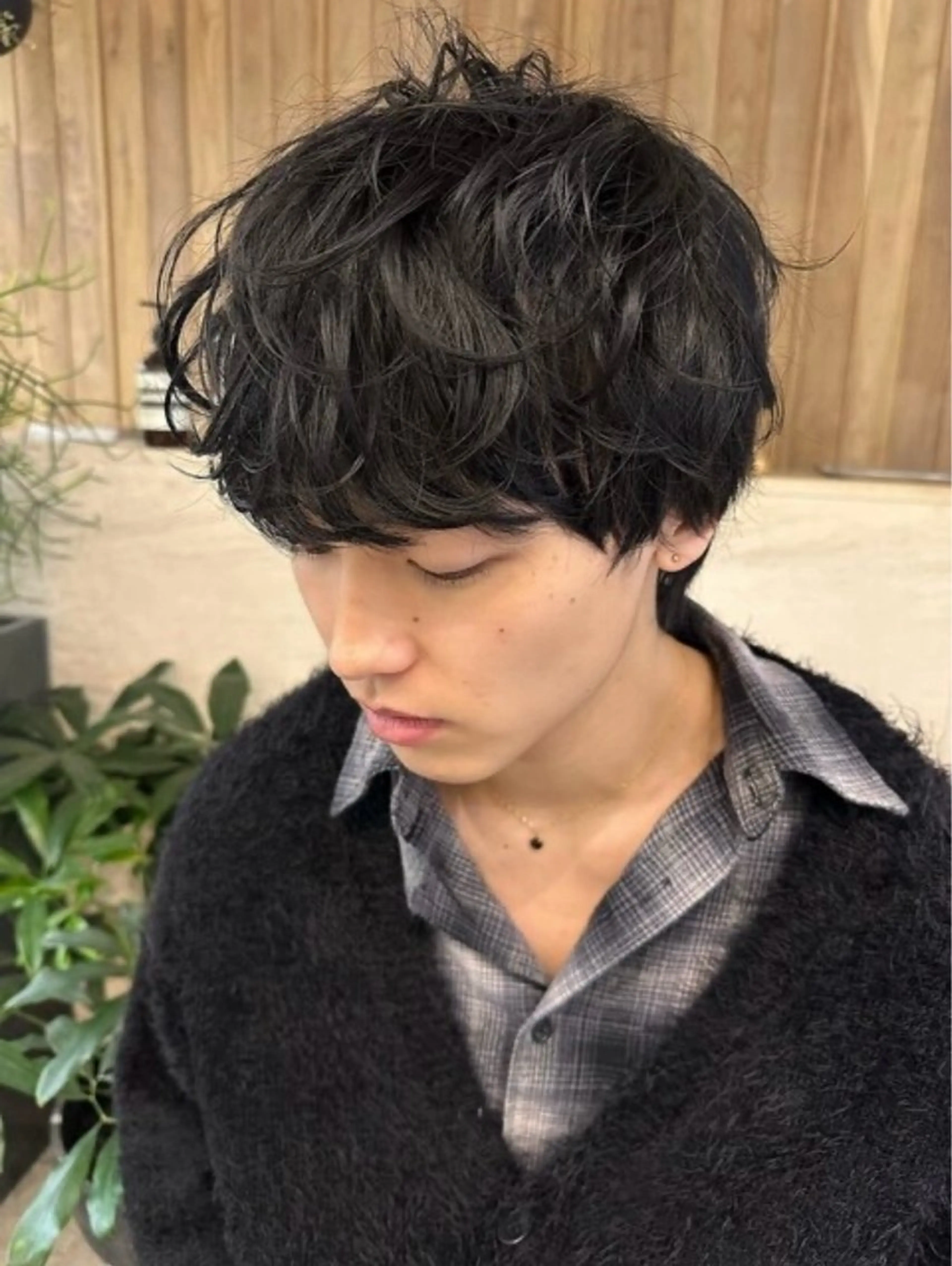 メンズカット+パーマの写真