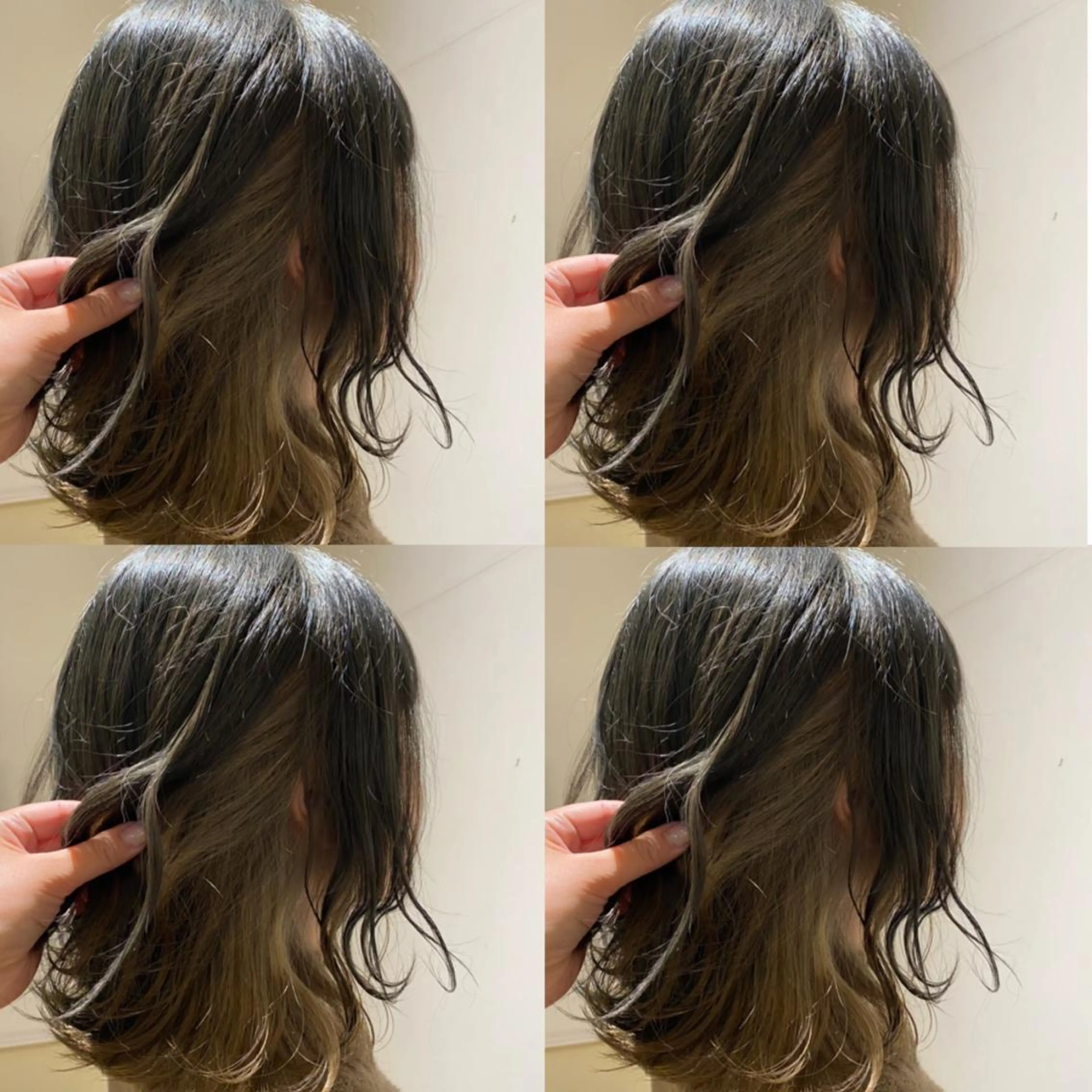 ミディアム カラー ヘアアレンジ カット ヘアセット 🦋韓国ヘア 坂本 菜摘🦋のヘアスタイル