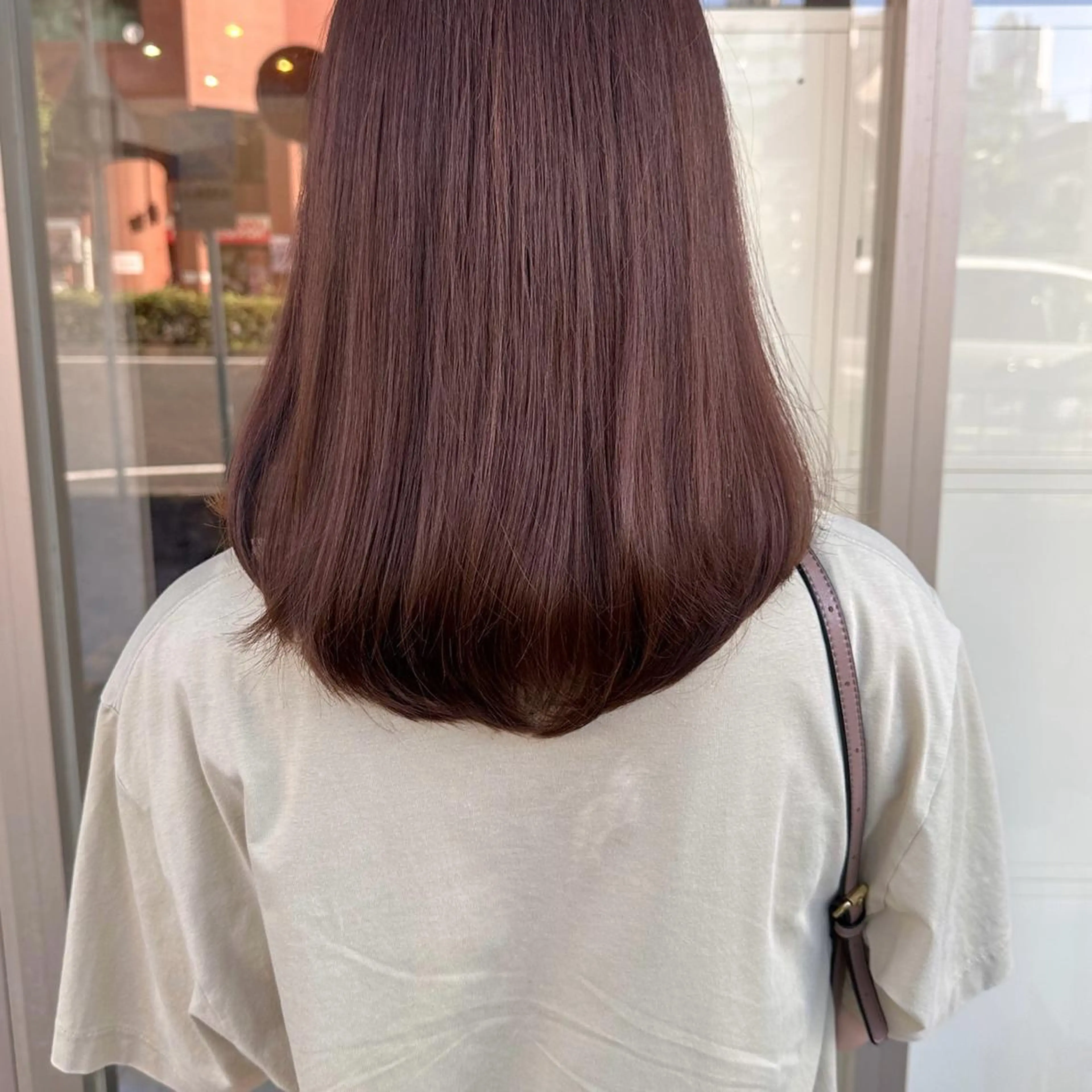 セミロング カラー ヘアカラー トリートメント 高橋 みく/ minim 暖色のヘアスタイル