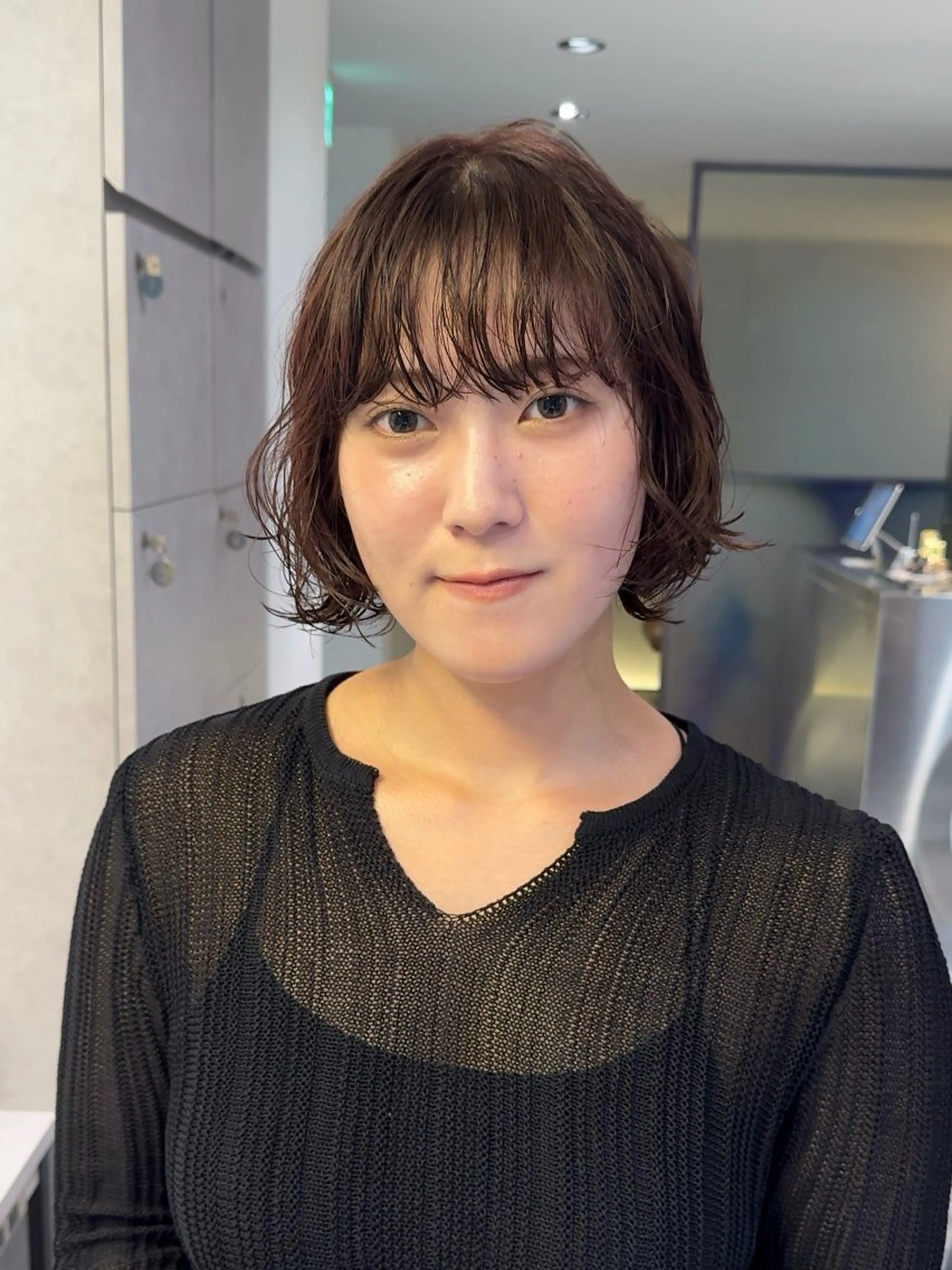 ショート カラー パーマ ラベンダーカラー ボブ カット ヘアカラー パーマ Qin shaire salon 原宿所属・🌿パーマ/ボブ/ レイヤー/Mikiのヘアスタイル
