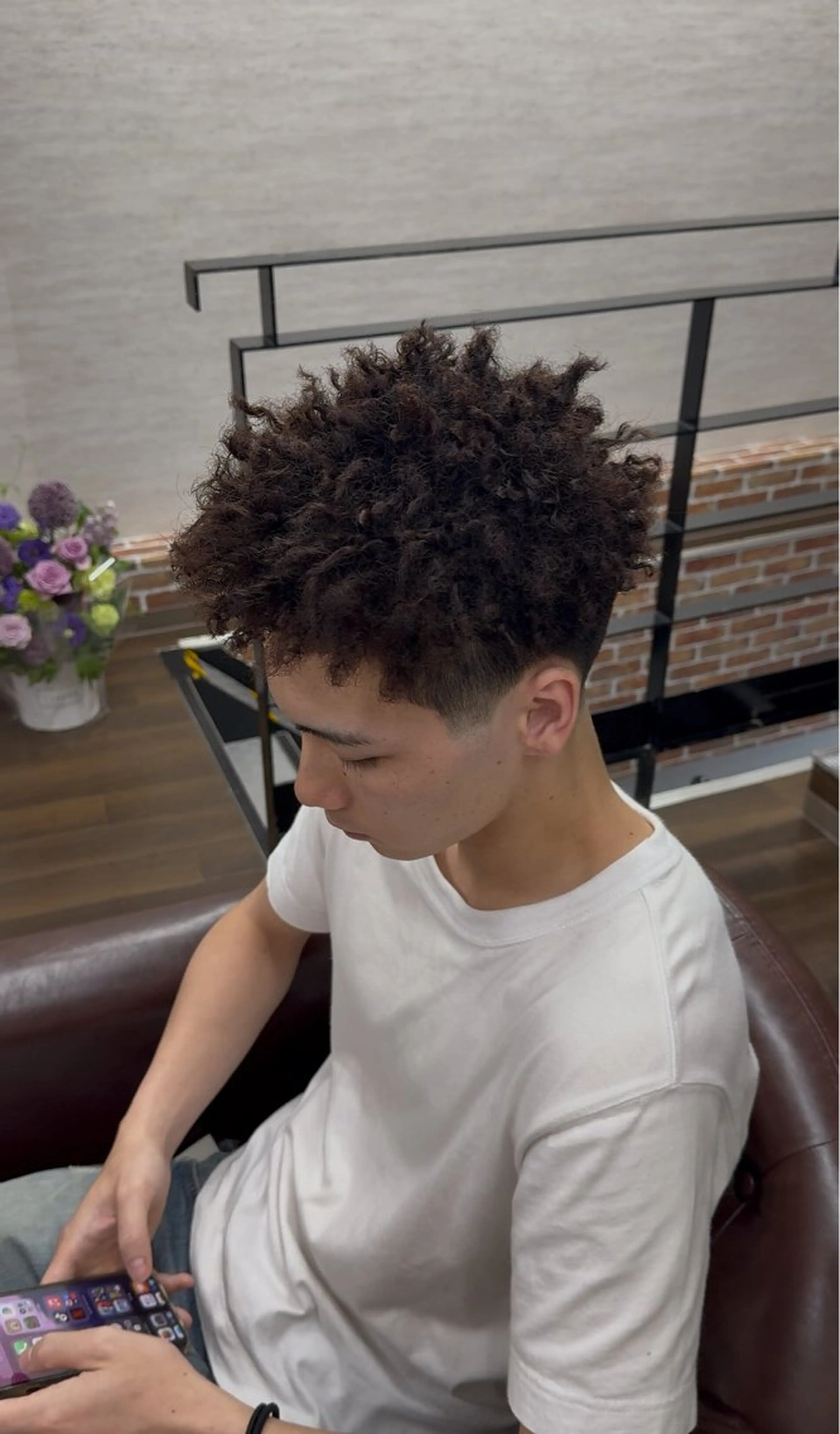 ショート カット パーマ Sea-La 光の森 Smart Salon所属・藤岡 斗真のヘアスタイル