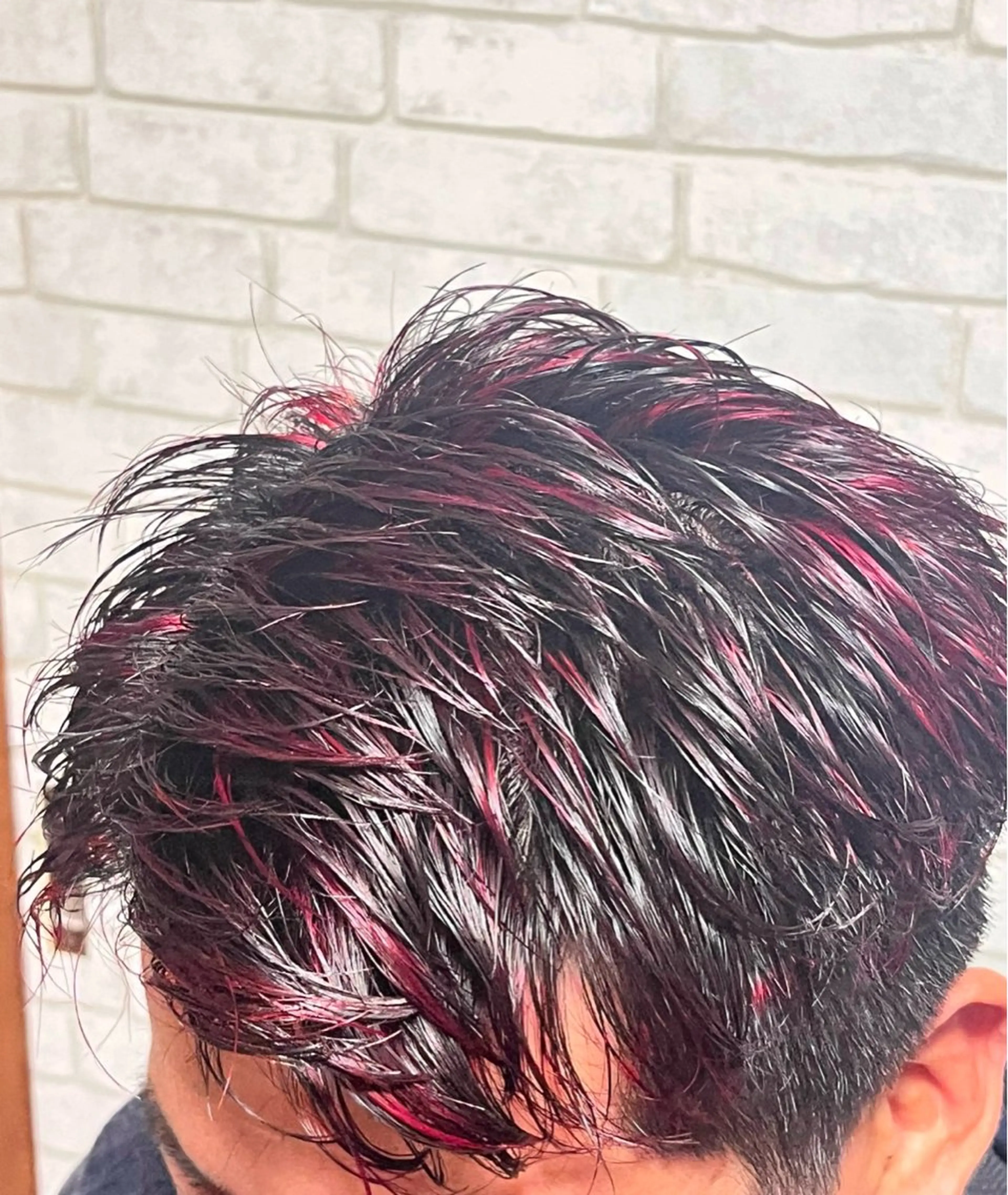ショート カラー メンズ メンズブリーチ メンズメッシュ ブリーチ メッシュ カラーモデル募集中 しょあのヘアスタイル