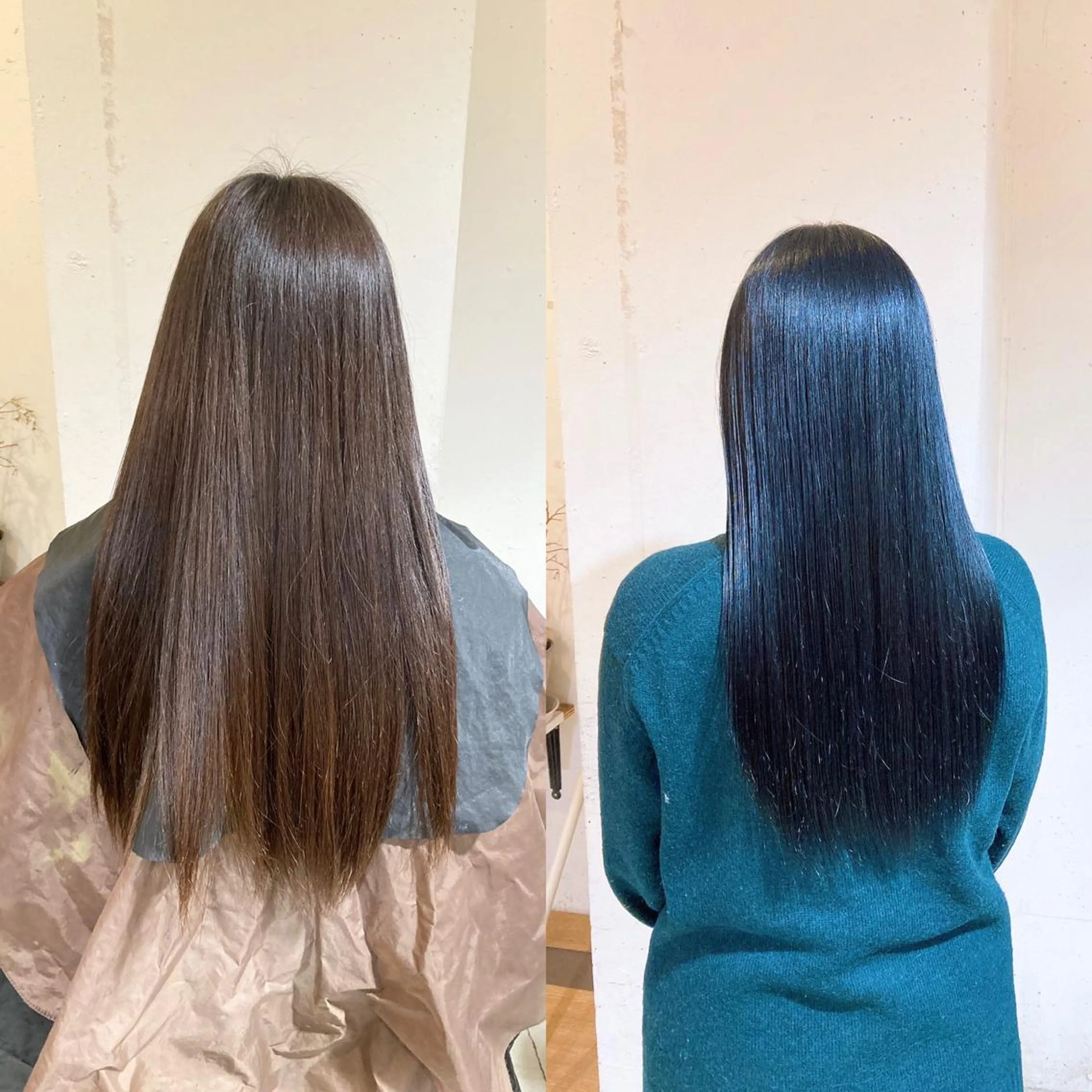 カラー 黒髪 ブルーカラー ブルーブラック 💗モテ髪 ハイトーンあや💗のヘアスタイル