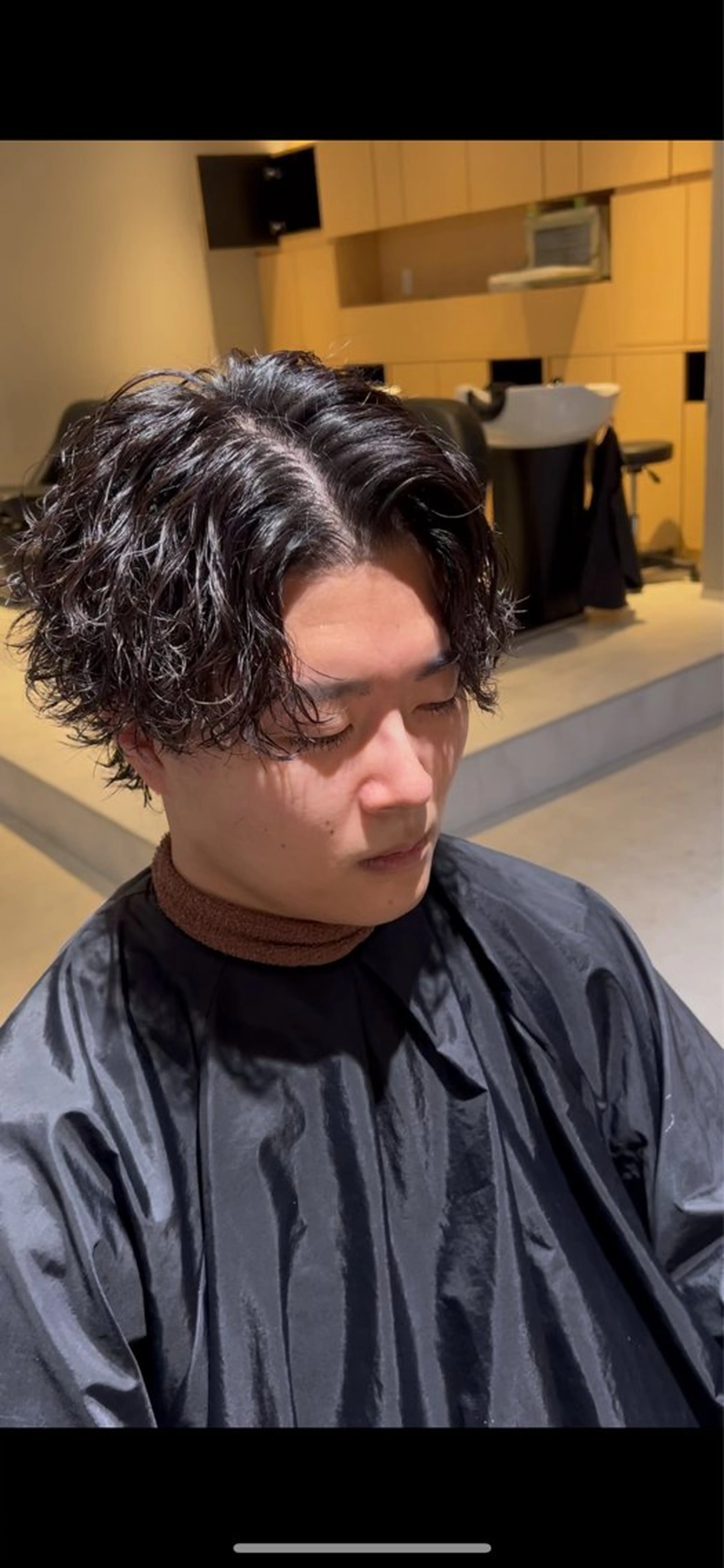 パーマ メンズ パーマ ナカムラ ツバサのヘアスタイル
