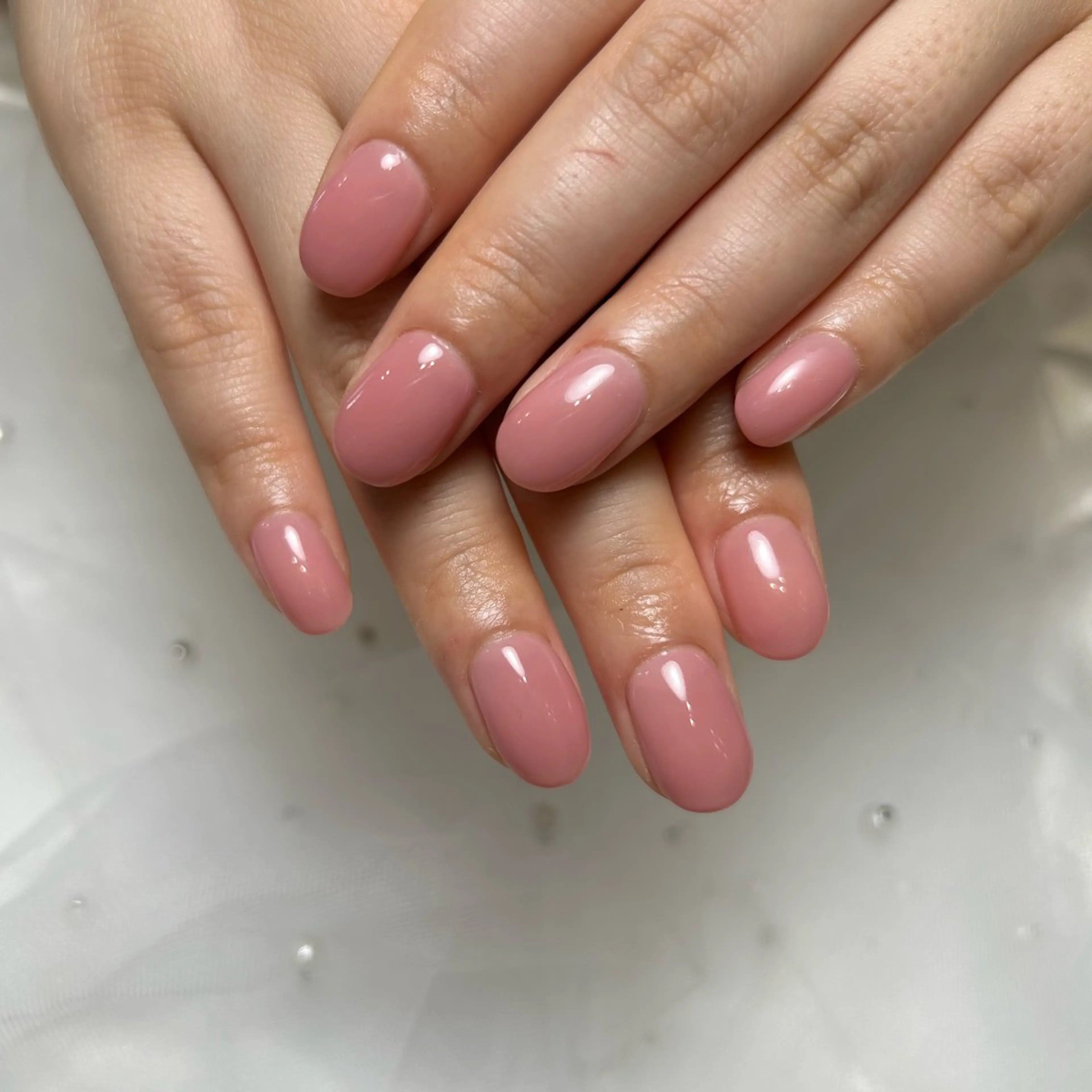 ネイル オフィスネイル ワンカラーネイル ハンドネイル MOANA NAILのネイルデザイン
