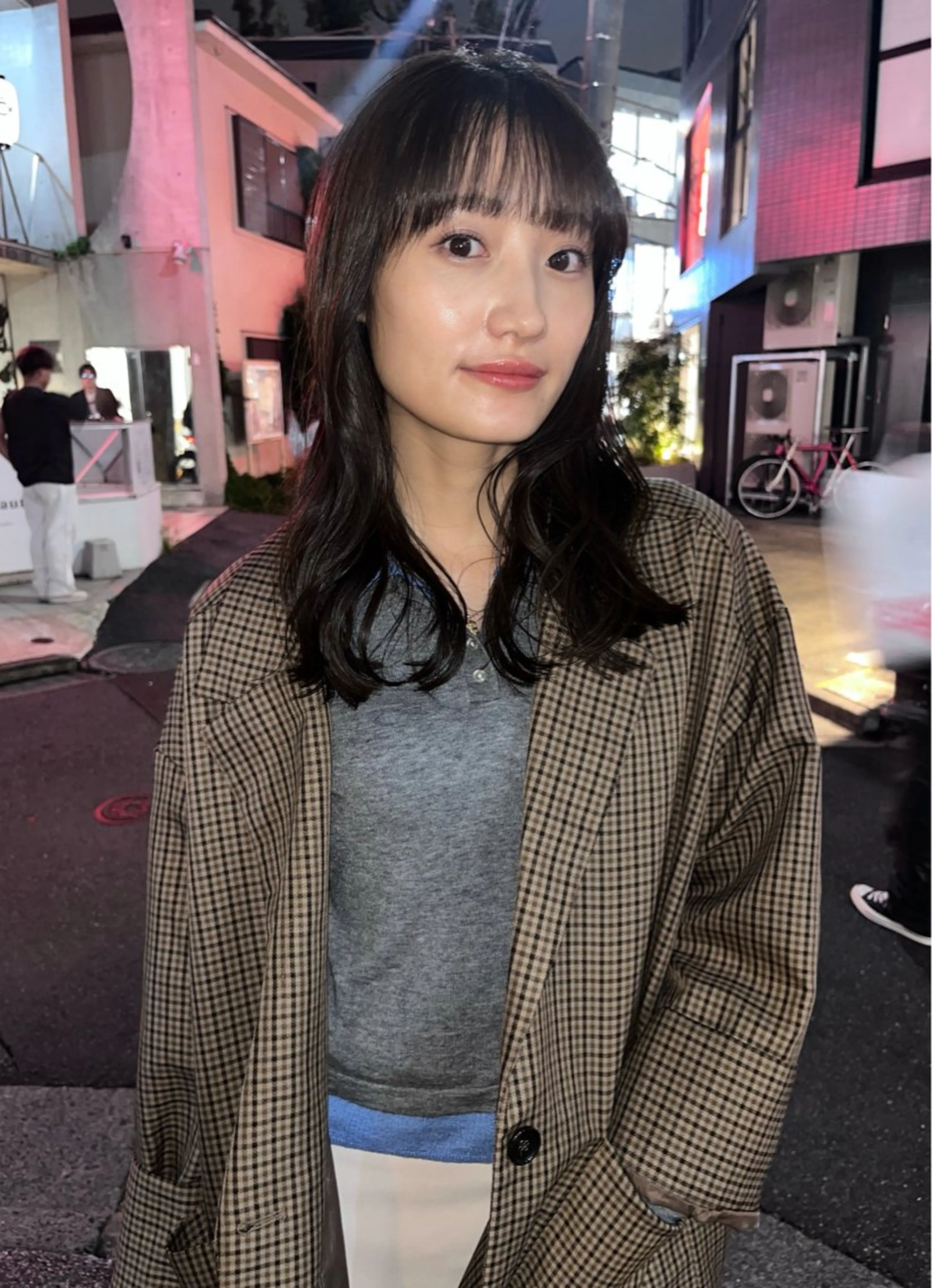 ミディアム カラー カット ヘアカラー トリートメント スッと馴染むヘア /ヨシダトモキのヘアスタイル