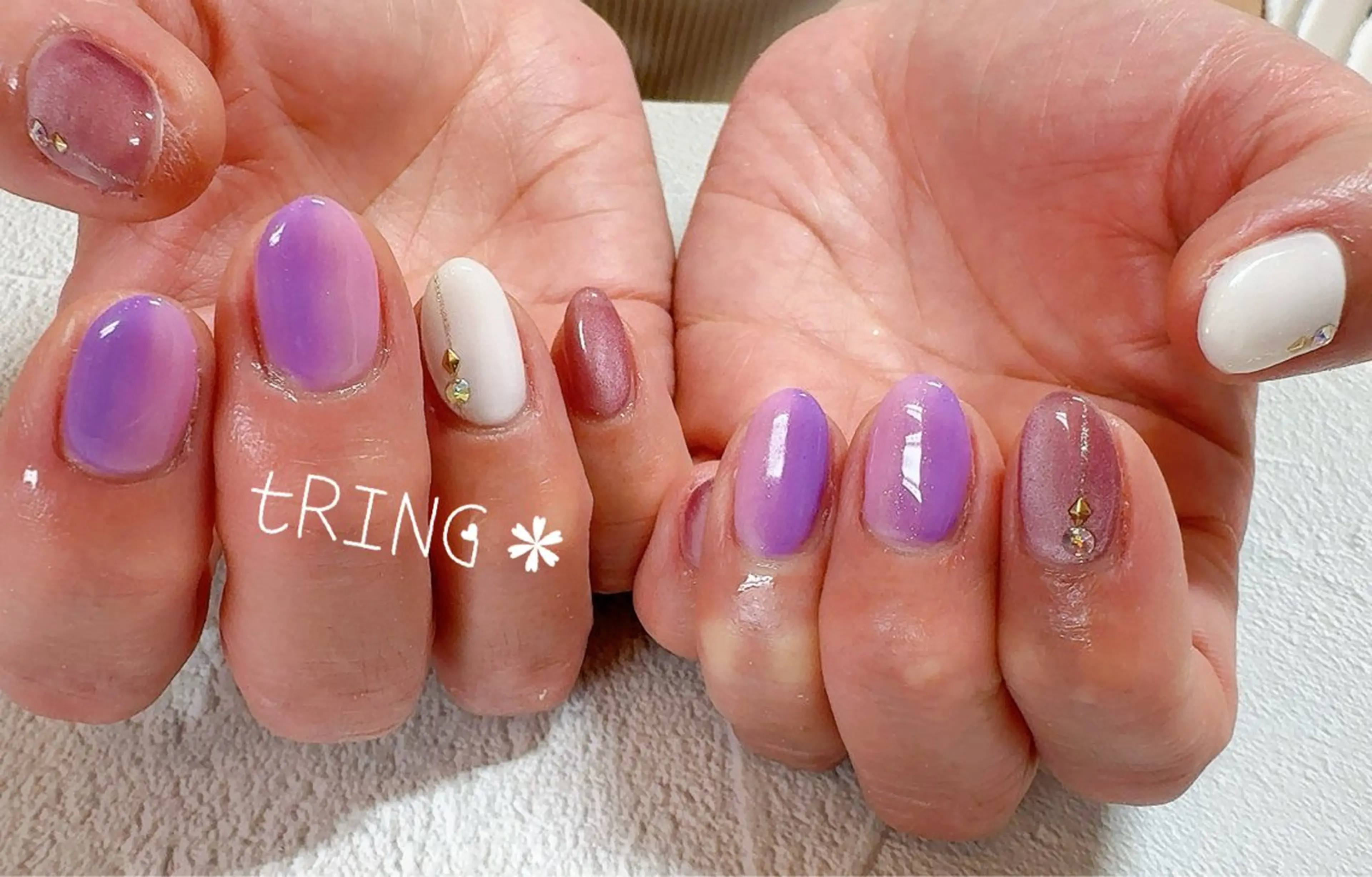 ネイル ハンドネイル tRING＊ しいの木台のネイルデザイン