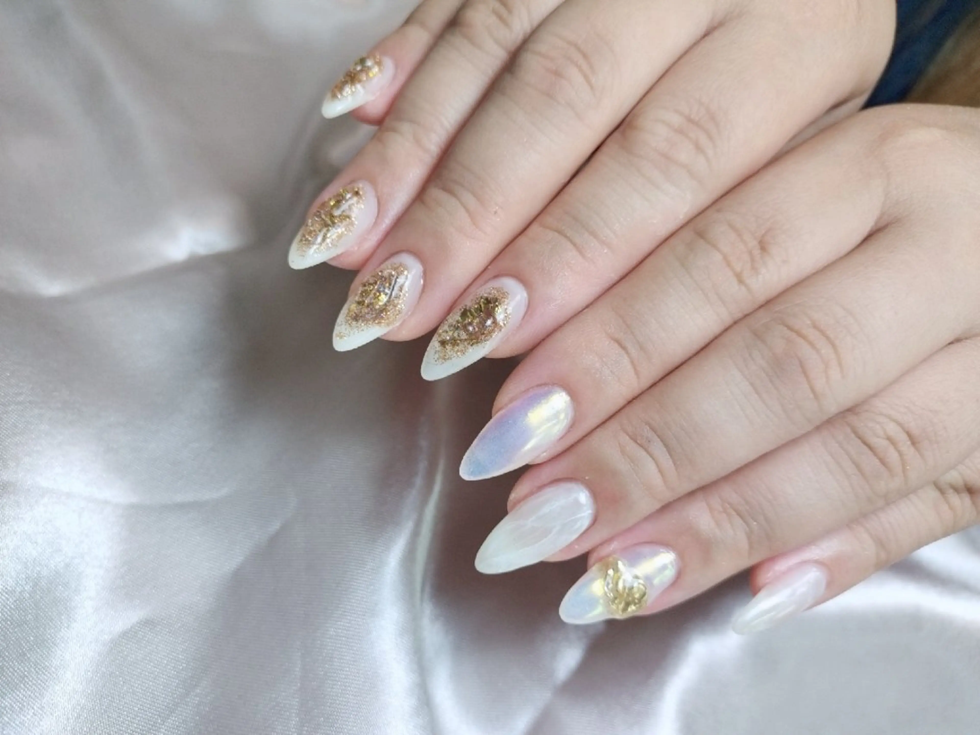 ロング ネイル ニュアンスネイル ☺︎山部 志麻☺︎のネイルデザイン