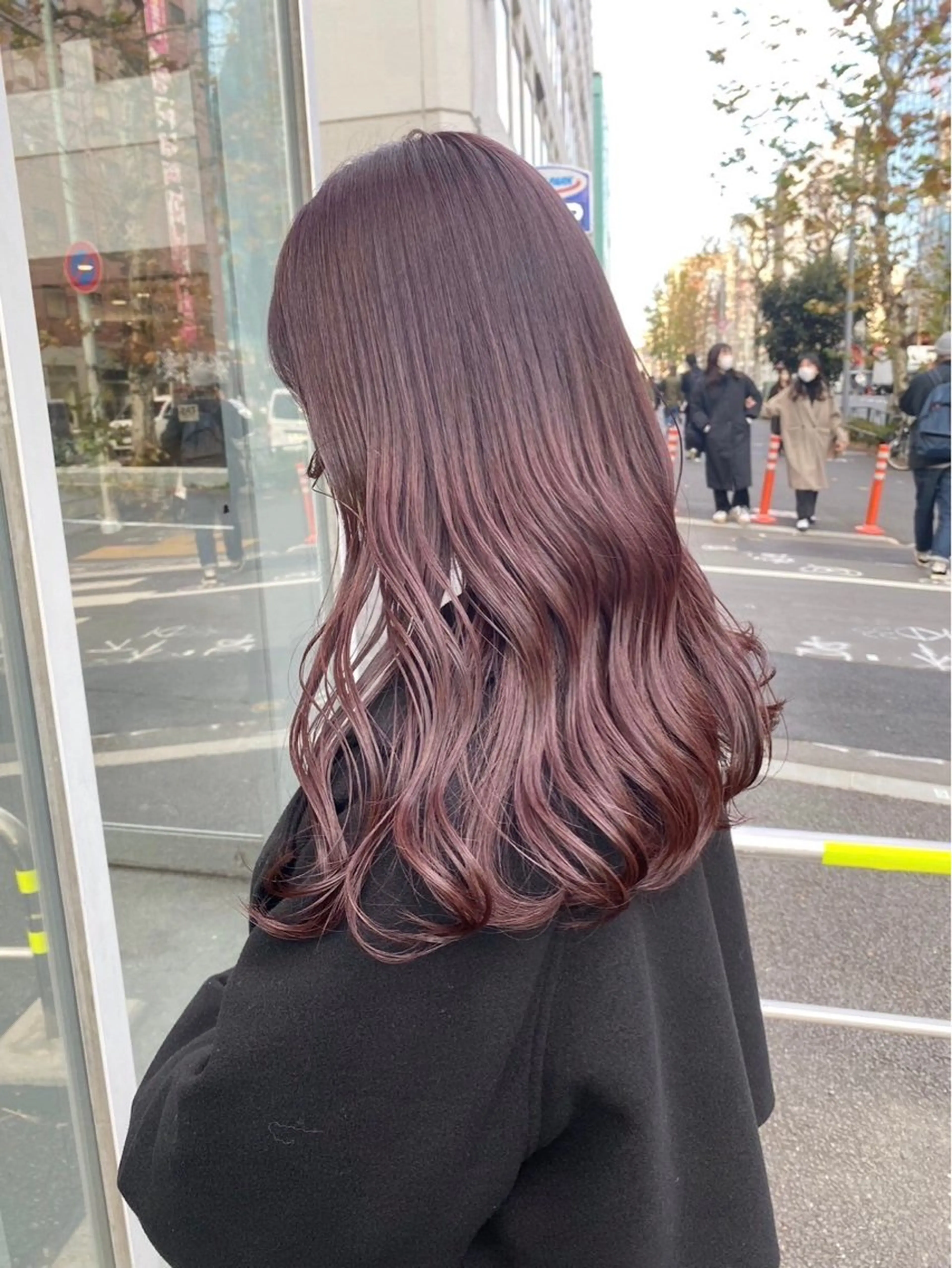 ロング カラー ヘアカラー トリートメント ヘッドスパ ヘアセット ダブルカラー特化✨ /透明感カラーゆりあのヘアスタイル