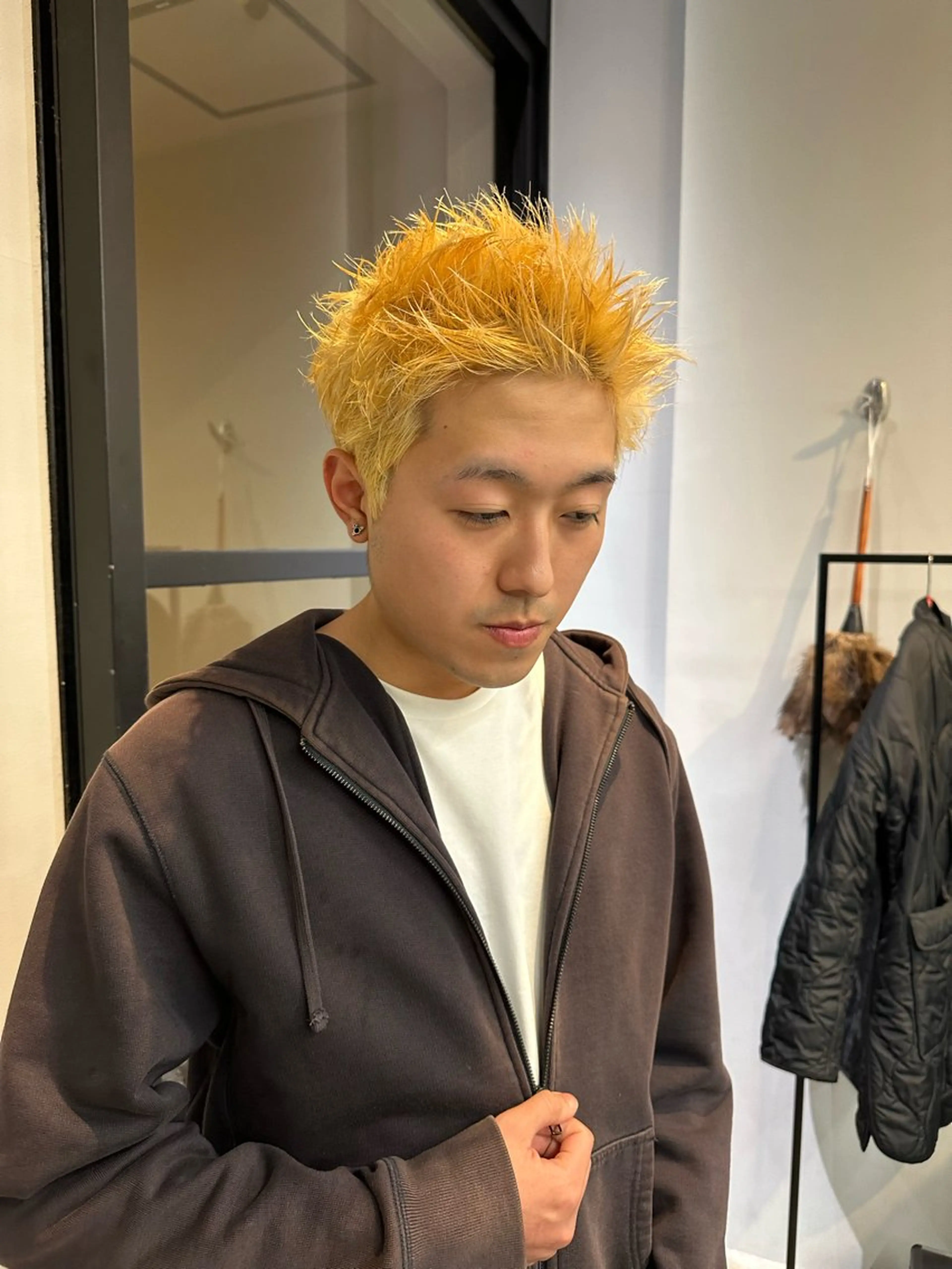 メンズ メンズショート 刈り上げ sho メンズカット　パーマのヘアスタイル