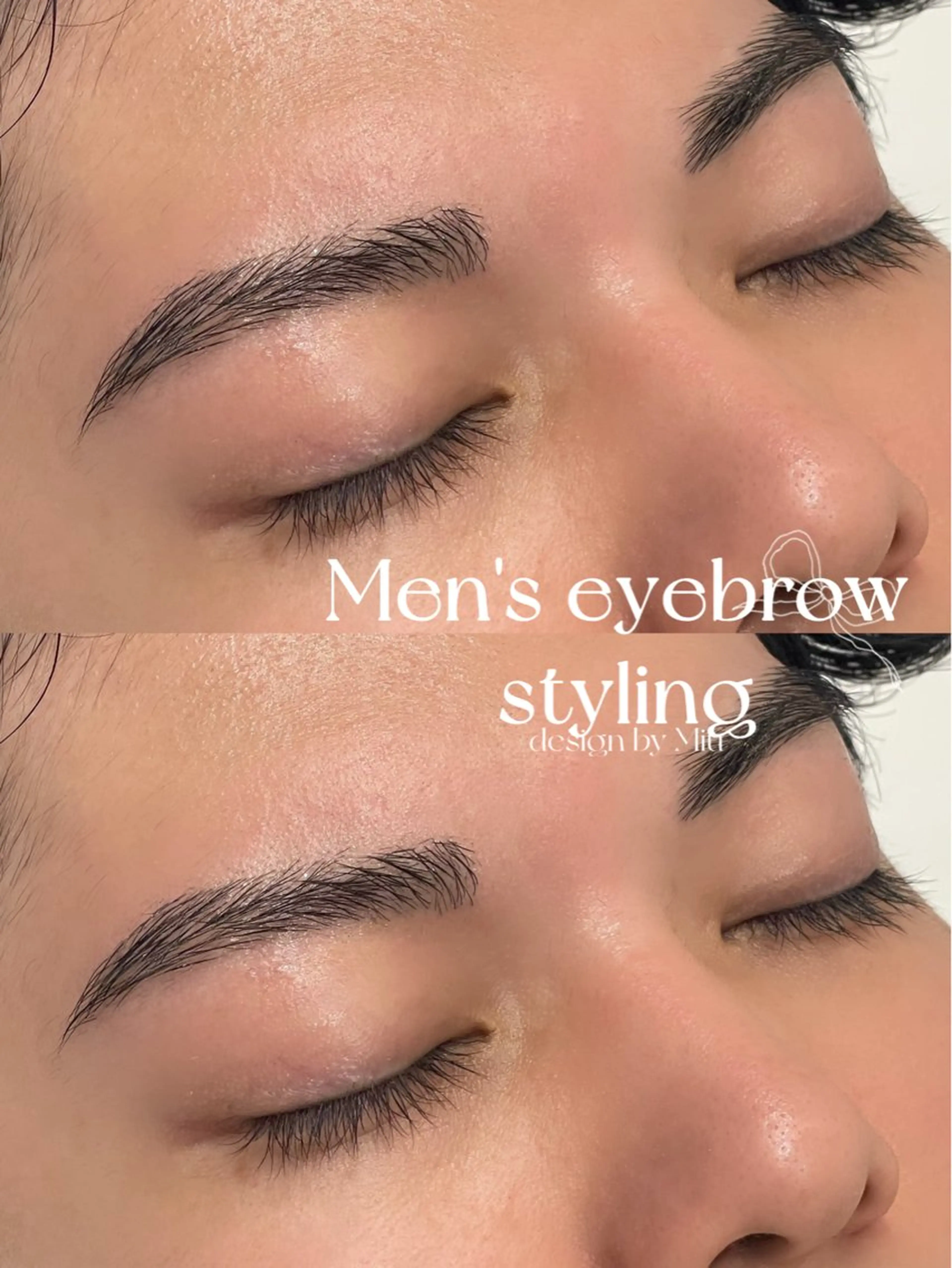 メンズ アイブロウスタイリング ➕ 美眉パーマの写真