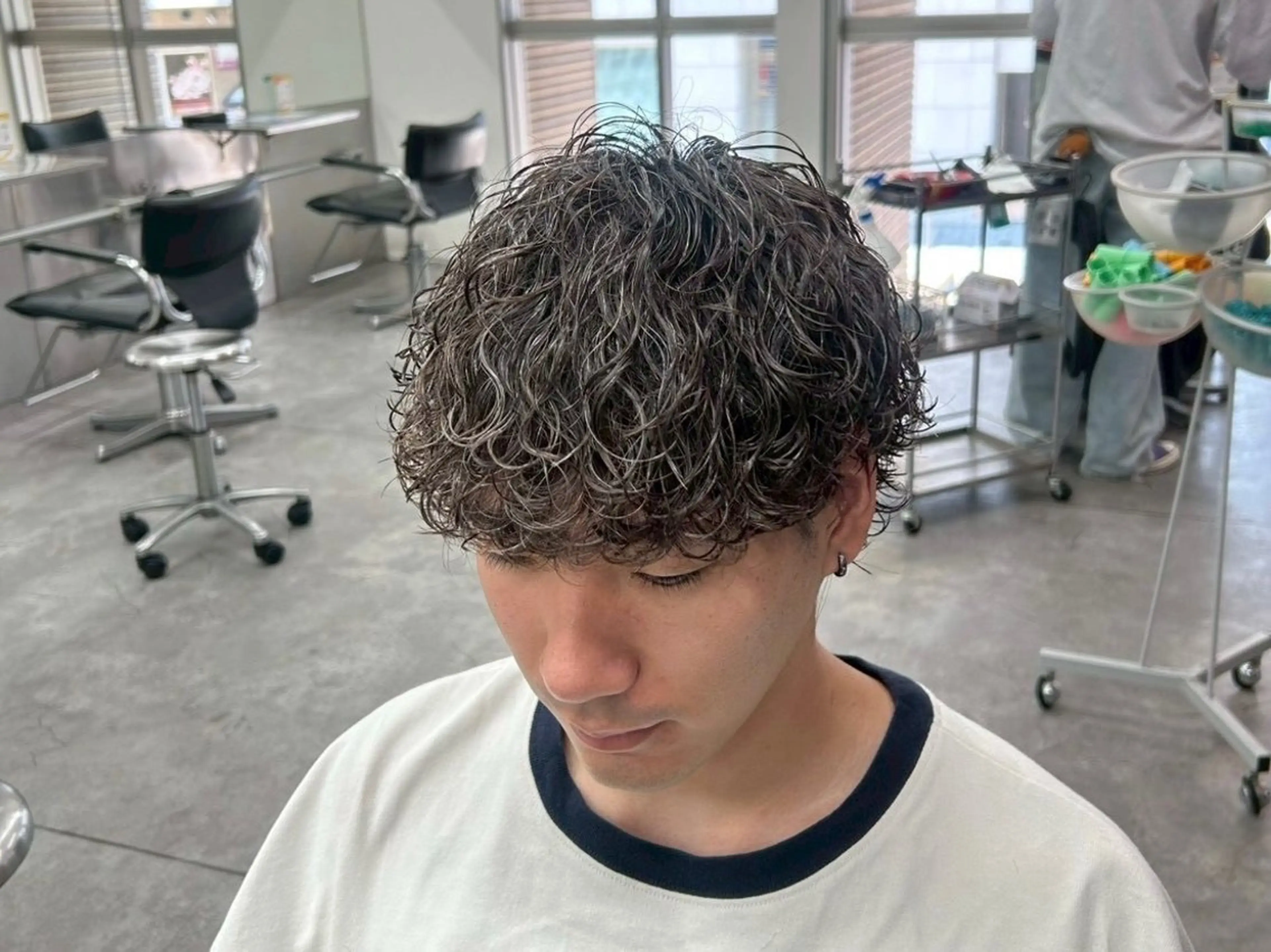 パーマ メンズ 深野 ちさとのヘアスタイル
