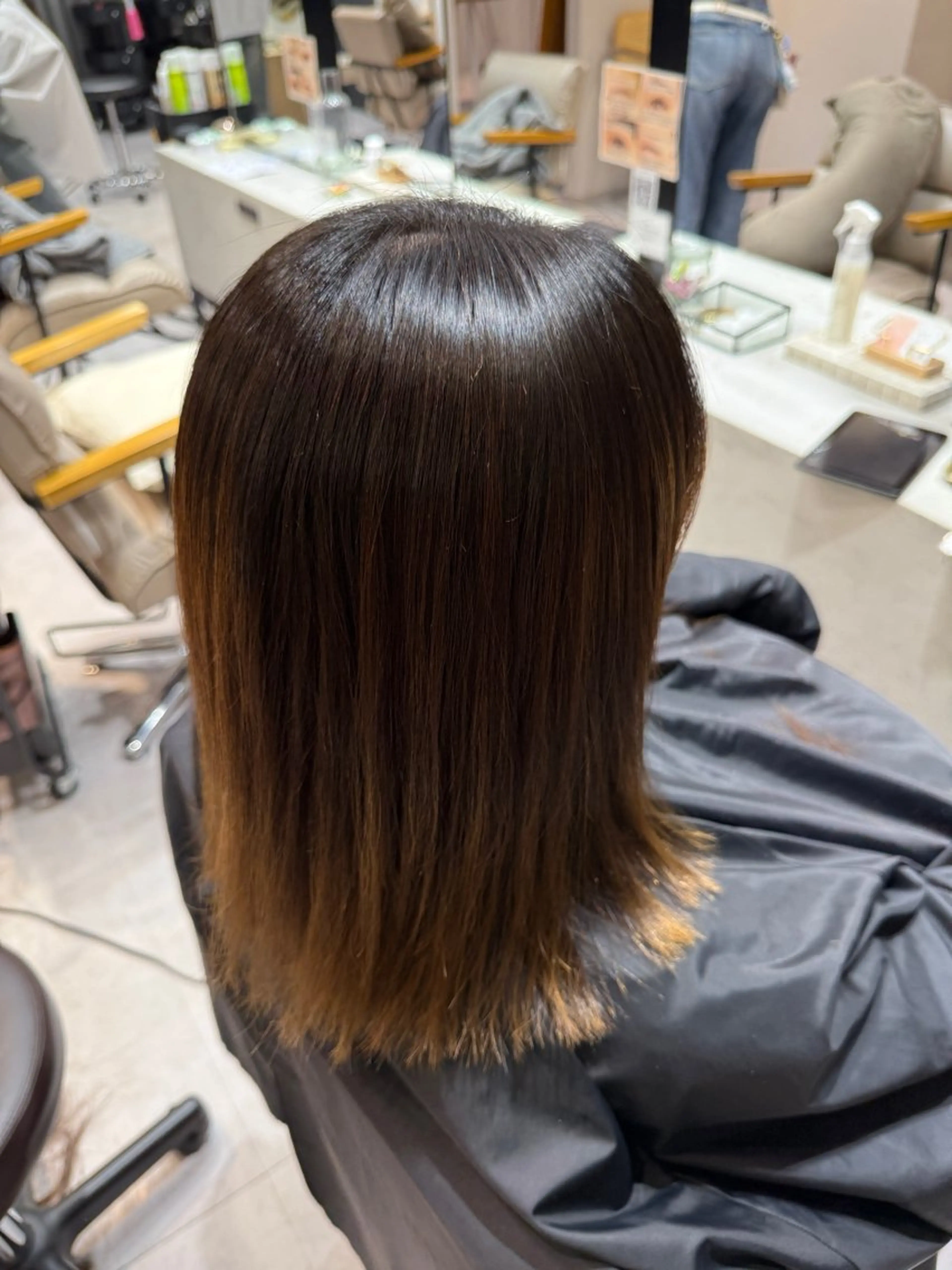 セミロング 縮毛矯正 トリートメント 立川/ショート ボブ/レイヤー⭐️のヘアスタイル