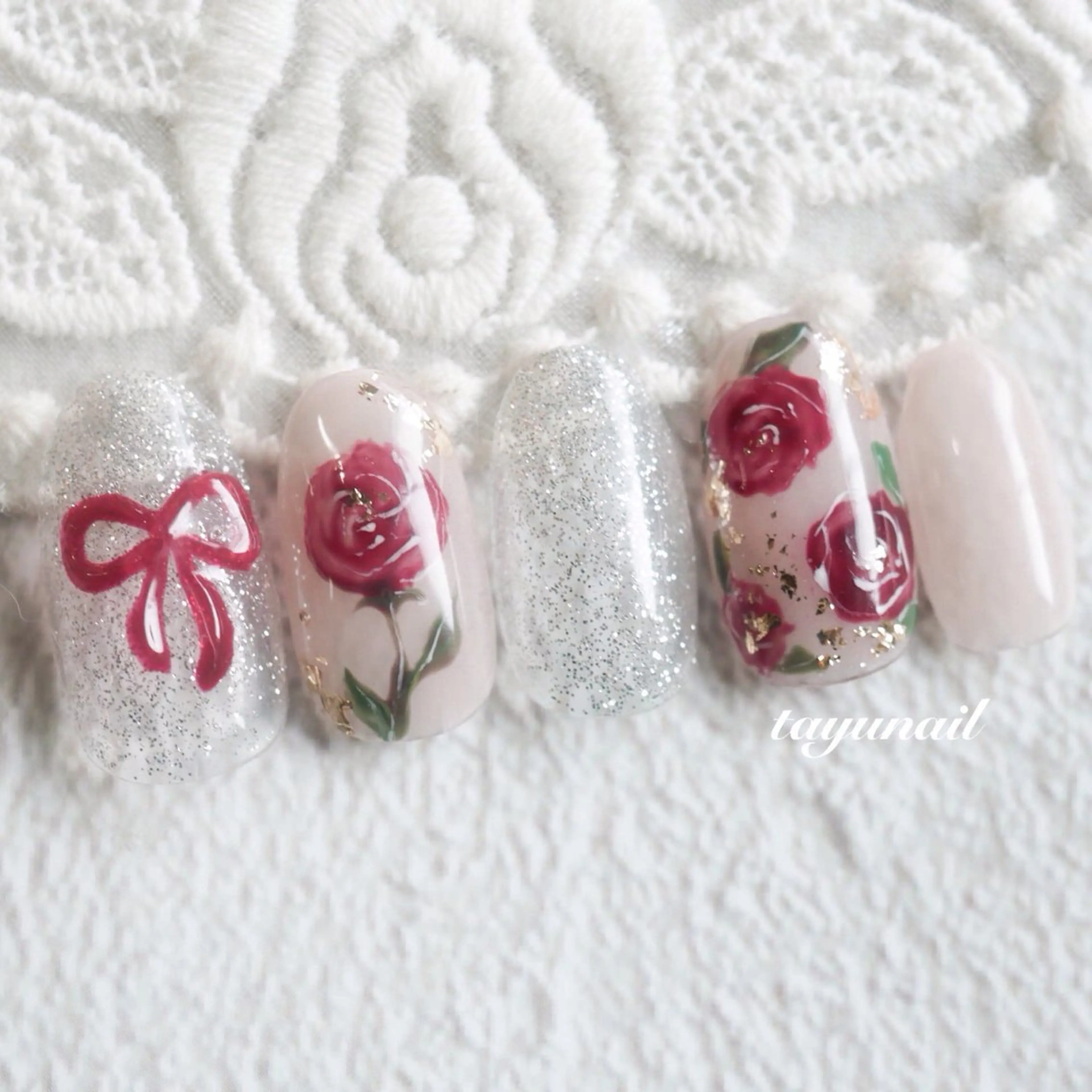 ネイル アートネイル ジェルネイル パラジェル ハンドネイル ネイルサロン・ネイルスクール　たゆnail所属・ネイルサロン 【たゆnail】のネイルデザイン