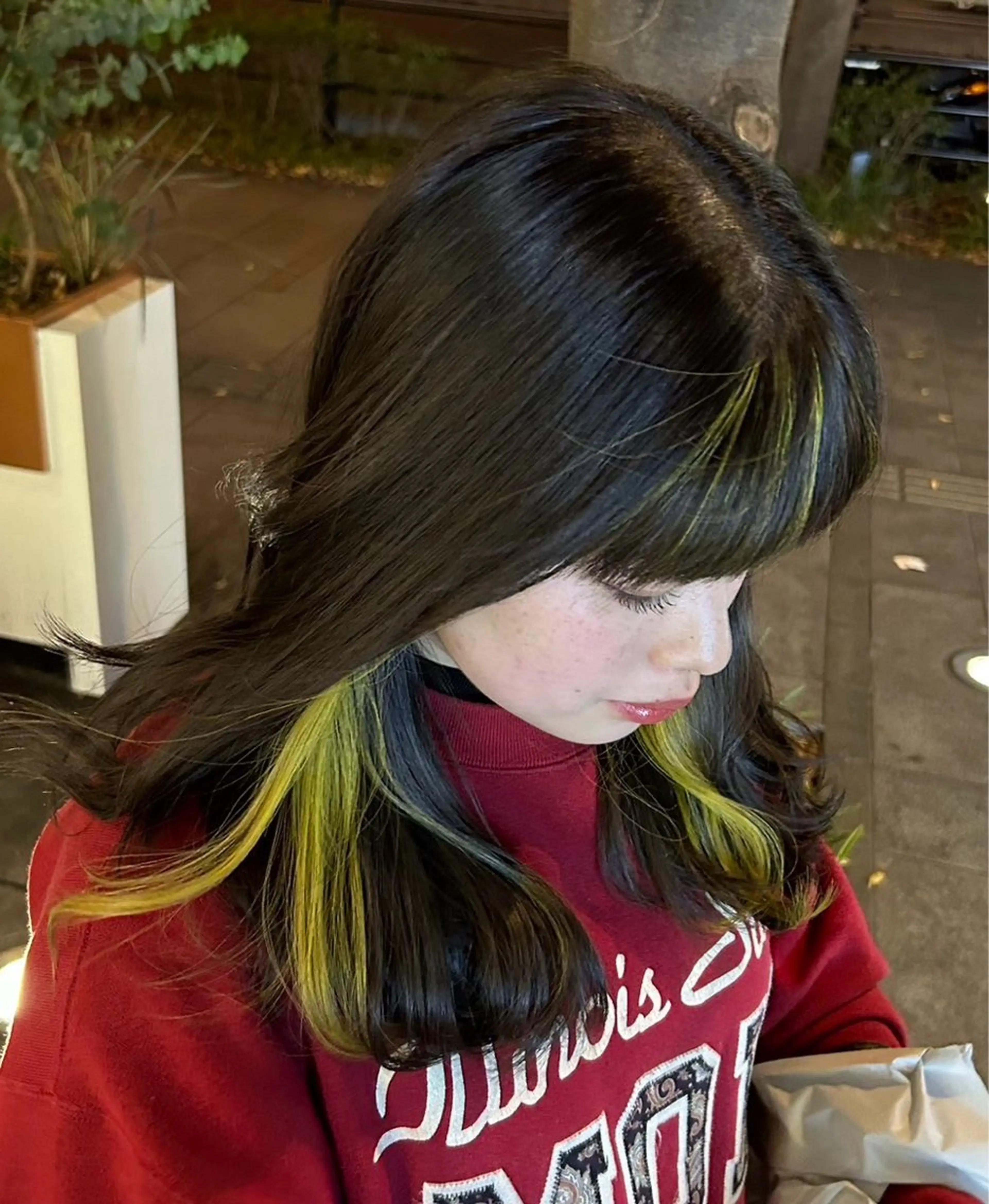 カラー MEMENTO所属・MEMENTO YUZUのヘアスタイル