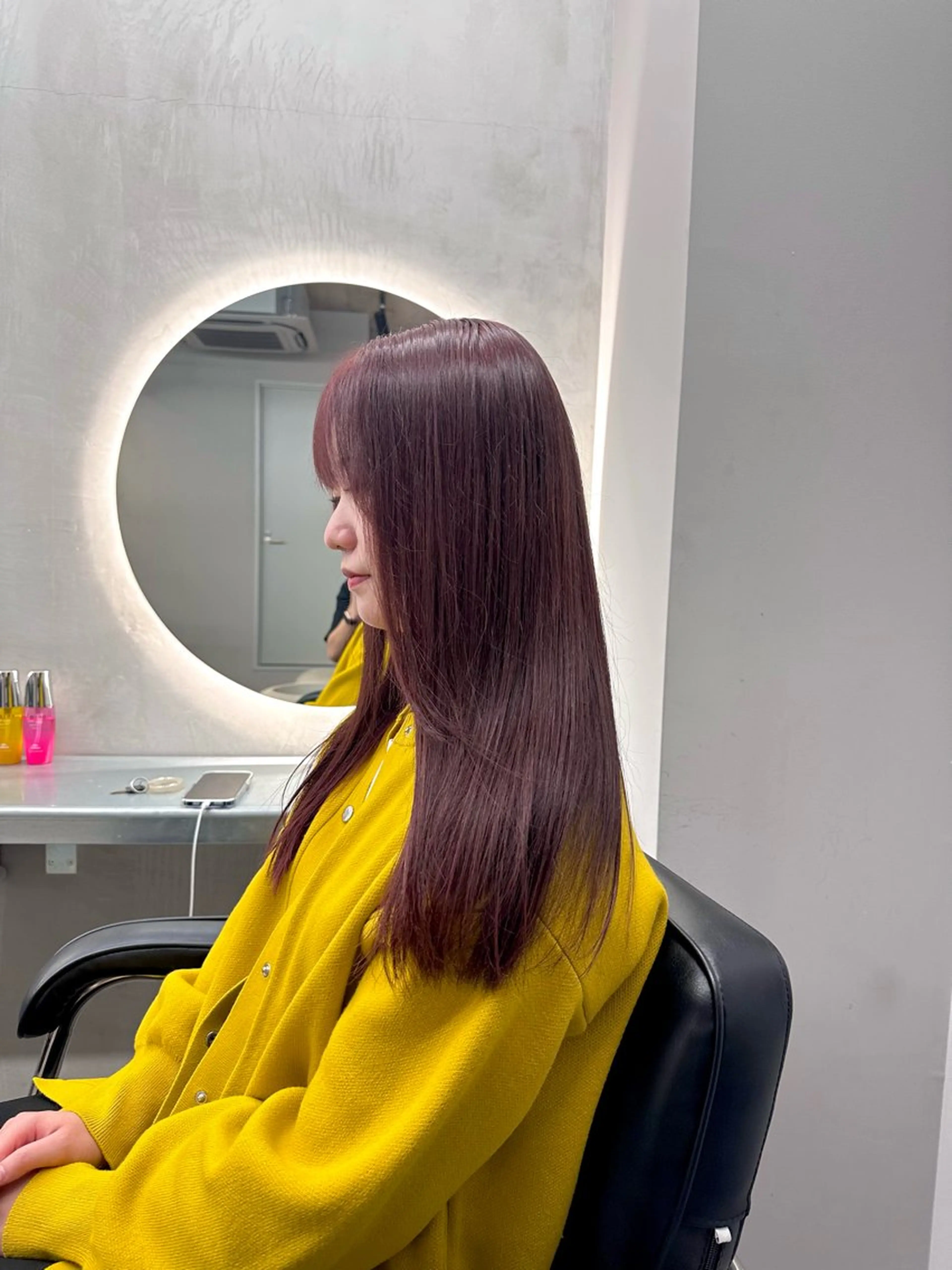 ロング カラー カット ヘアカラー トリートメント ブリーチしない 暖色colorのヘアスタイル