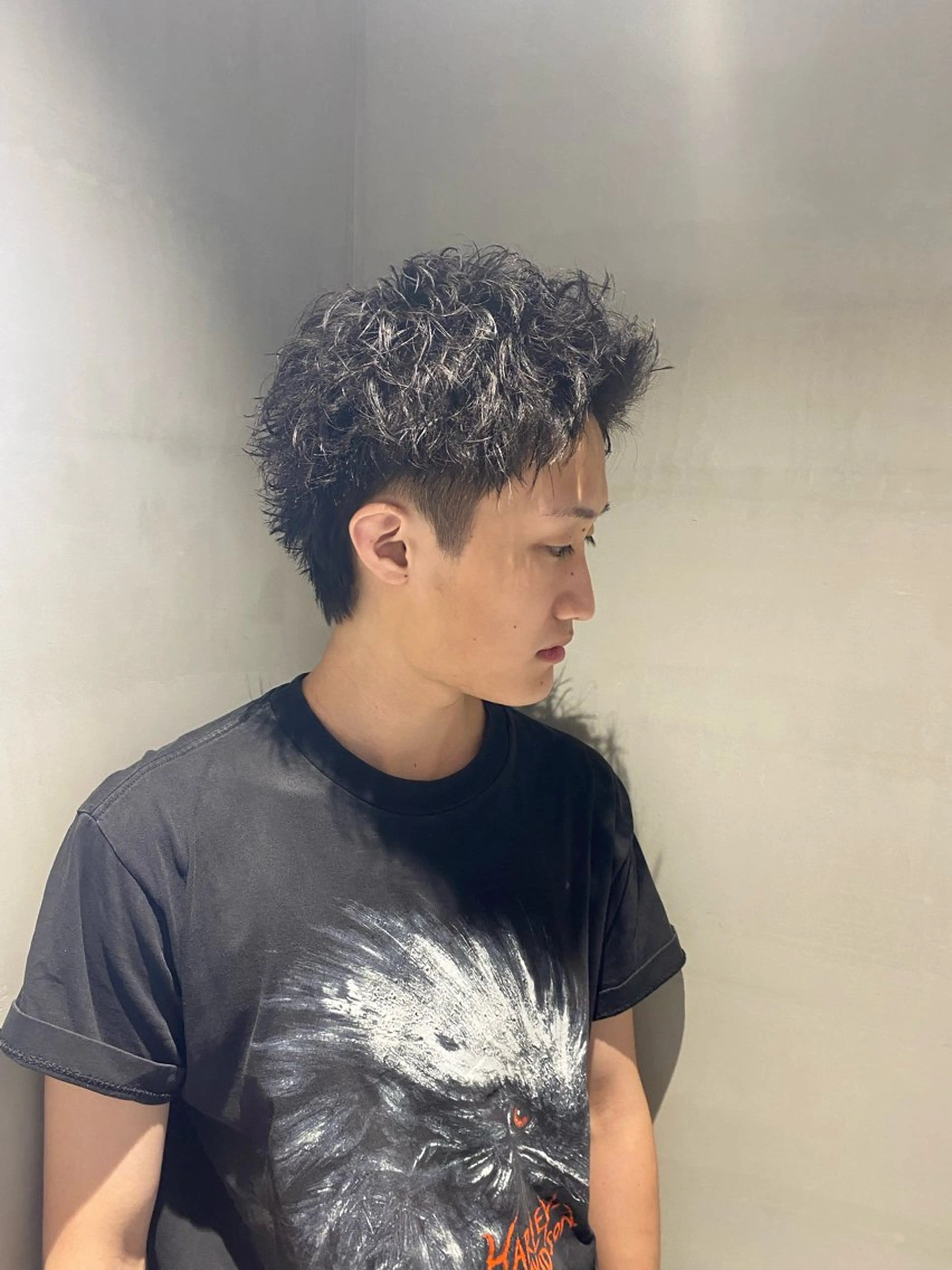 ショート パーマ メンズ fifth天神大名メンズサロン(フィフス)所属・fifth天神パーマ 特化/大田宗一朗のヘアスタイル