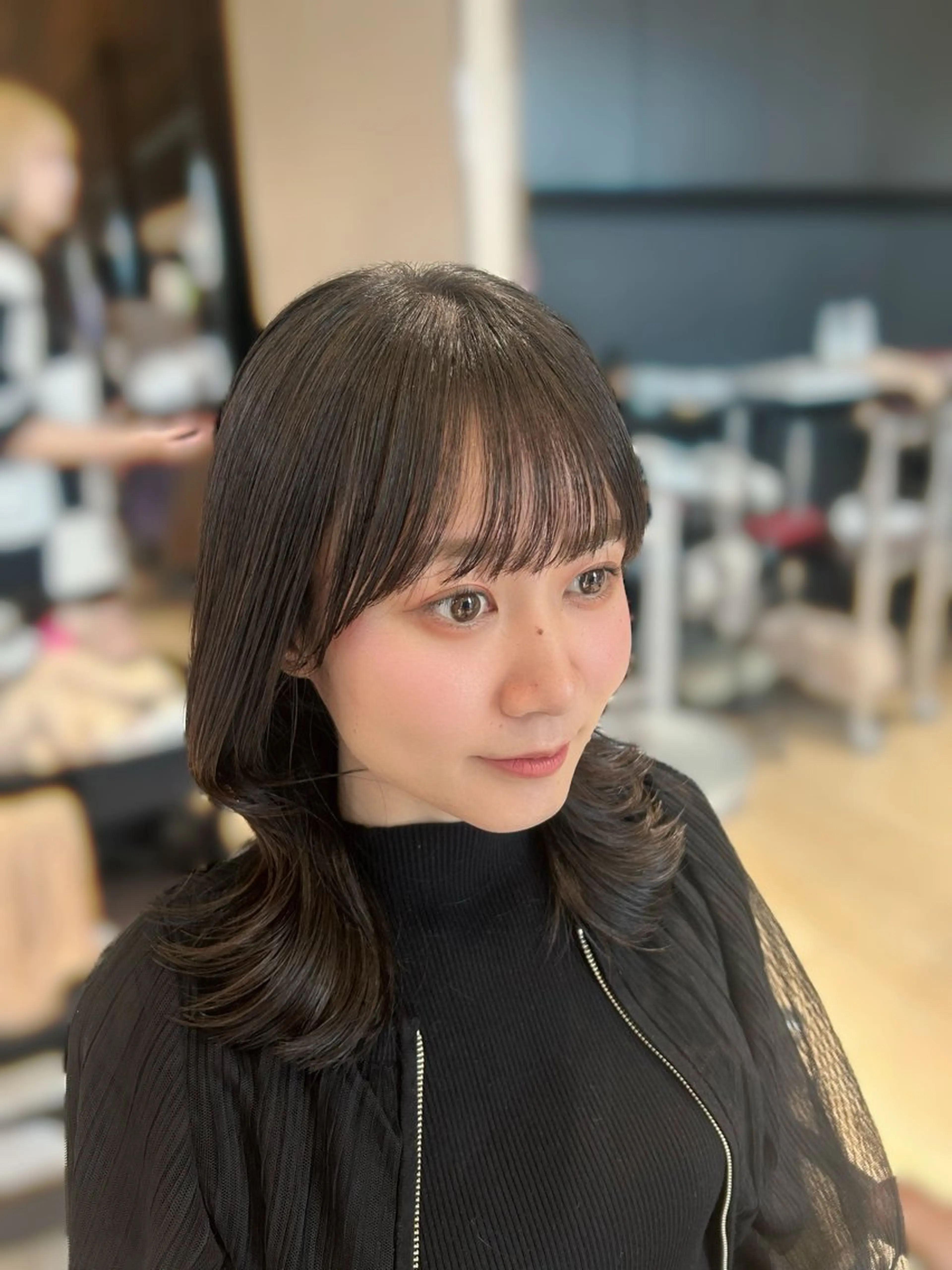 ミディアム カット ヘアセット 🎀大竹美侑/顔まわ りカット/レイヤーのヘアスタイル