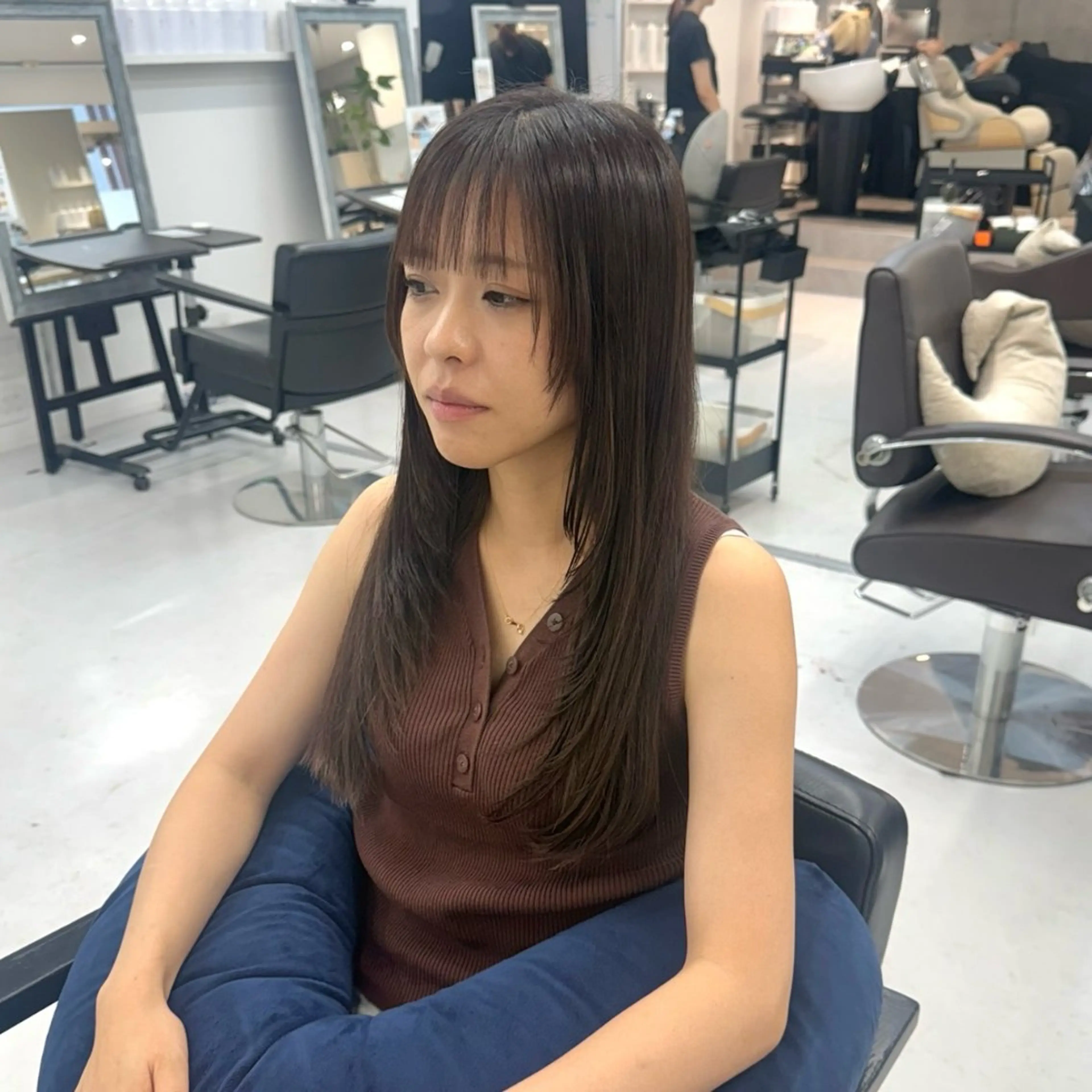 ロング カット ヘアカラー トリートメント 榎本雪来🌺 メンズカット✂️のヘアスタイル
