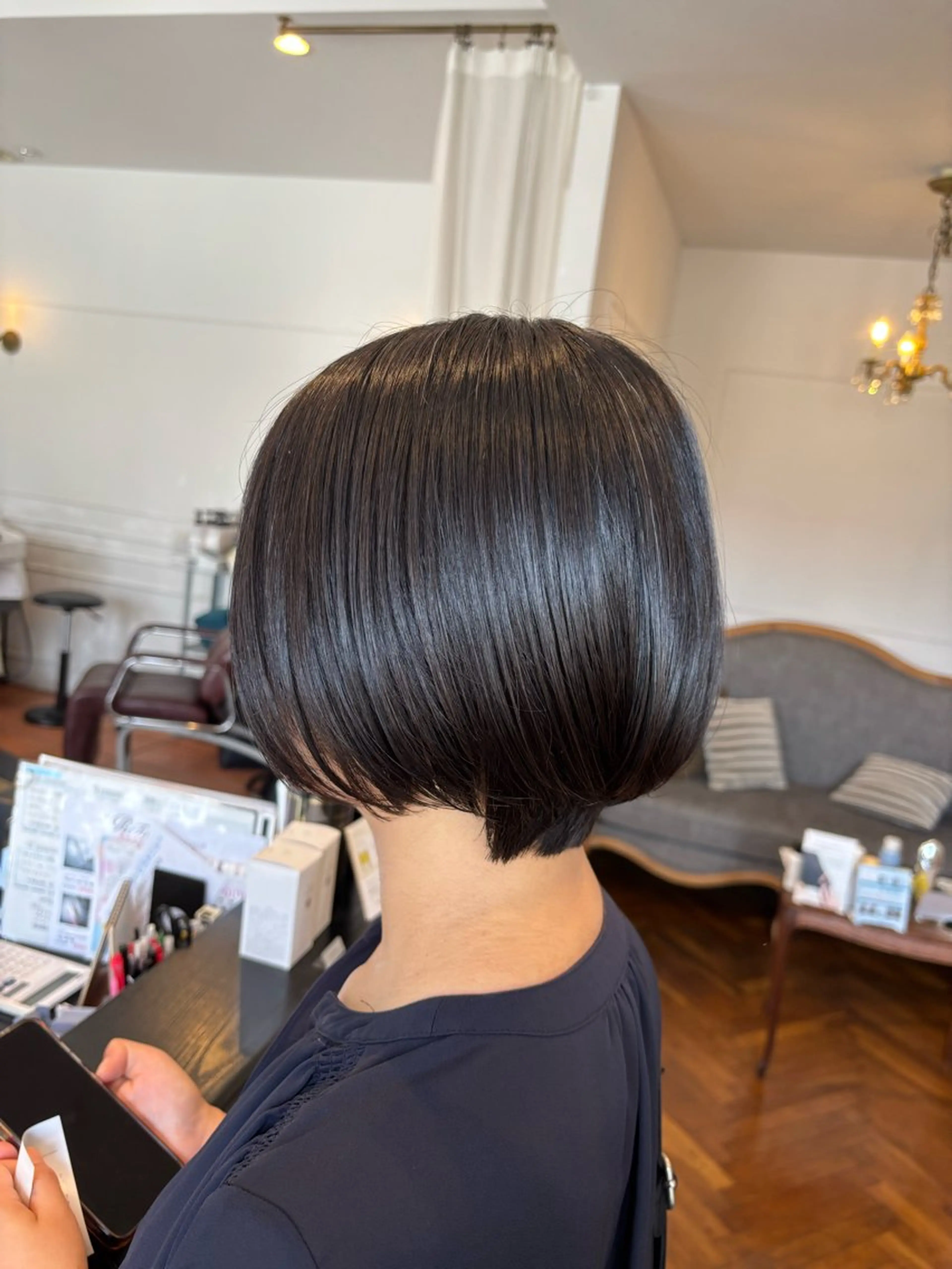 ショート ショートボブ ボブ ショートヘア カット 新井 千智のヘアスタイル