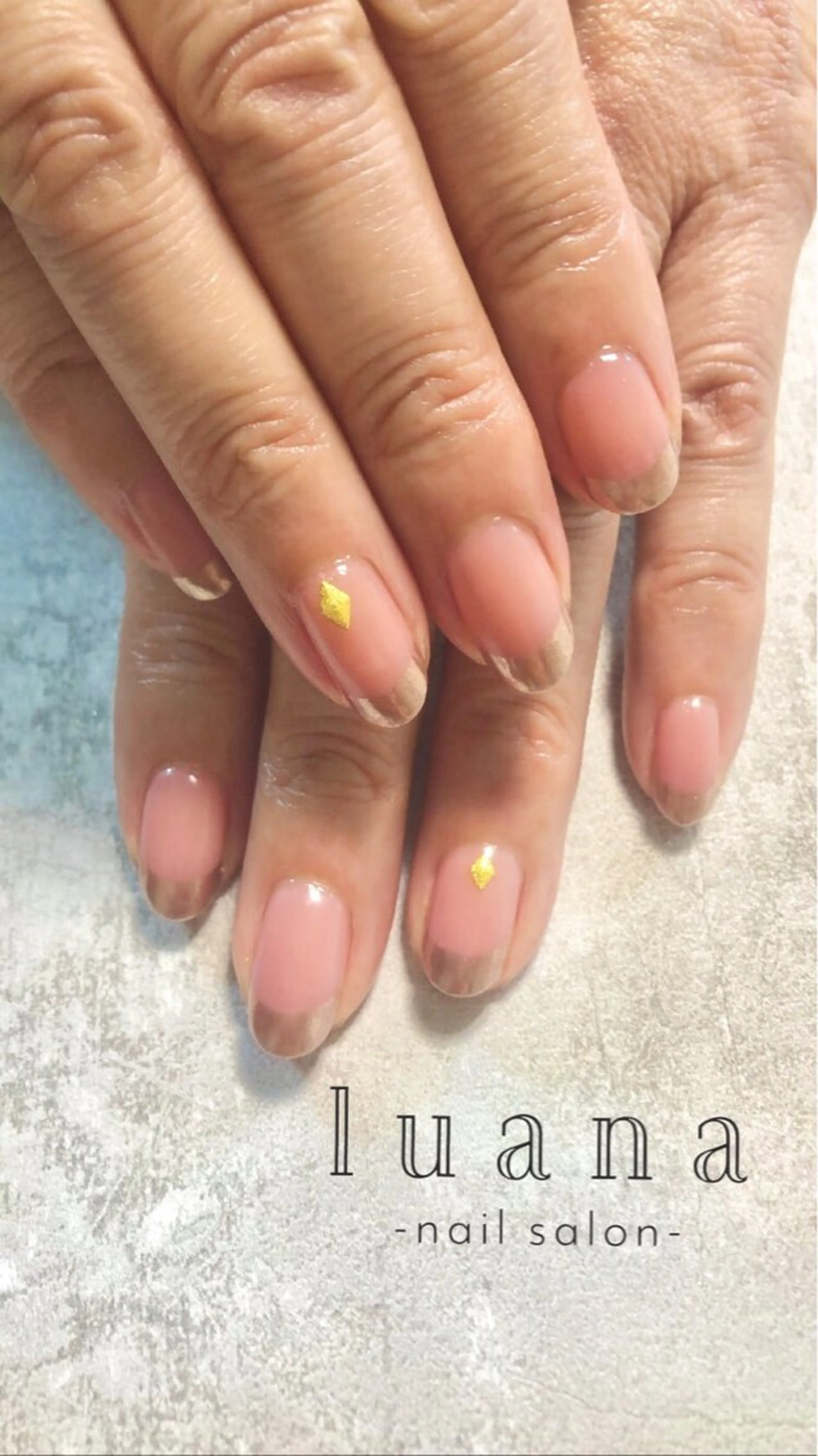 ネイル フレンチネイル ミラーネイル luana ネイルサロンのネイルデザイン
