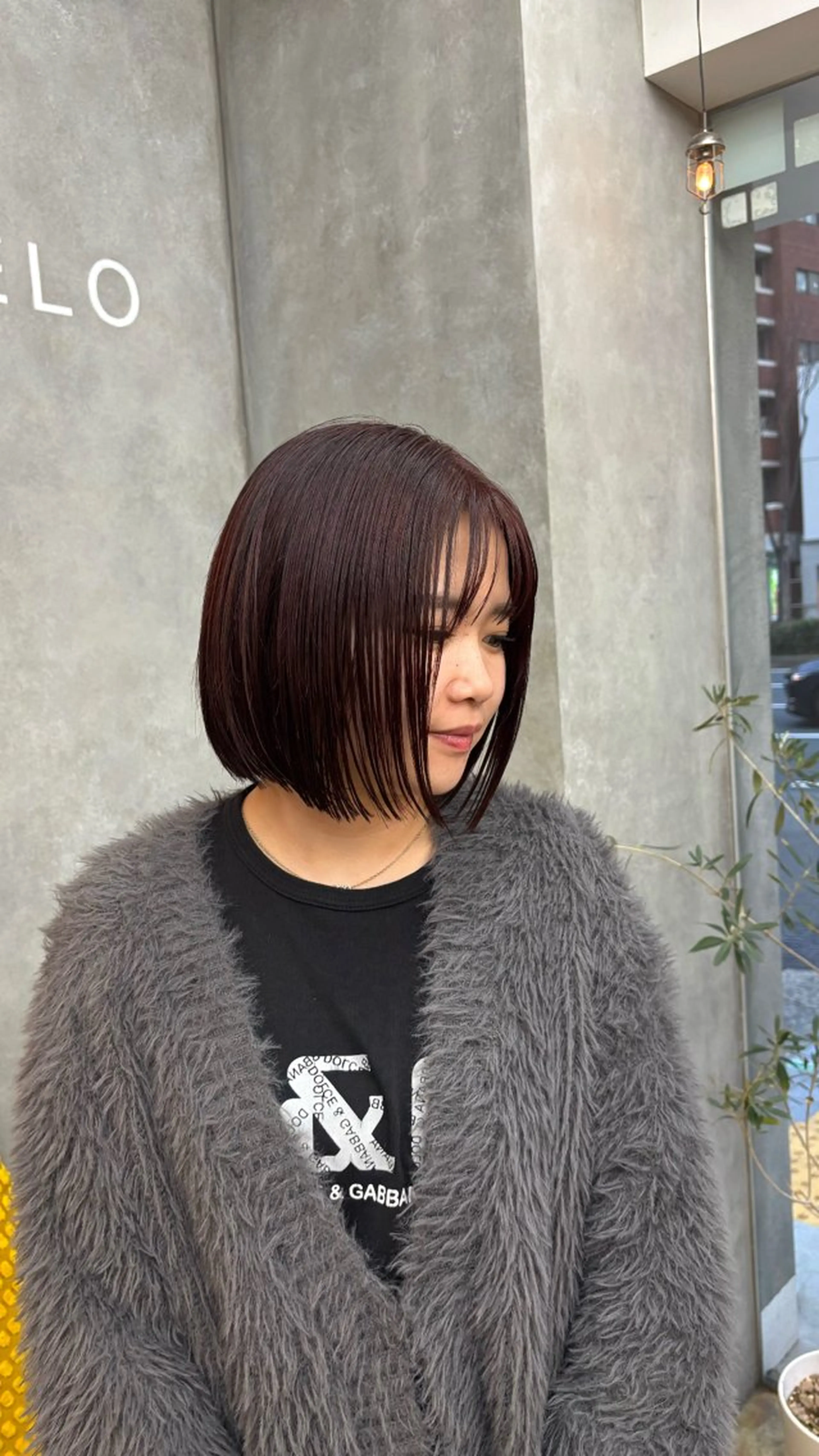 ショート カラー ボブ 近江廉/梅田/福島 髪質改善/縮毛矯正のヘアスタイル
