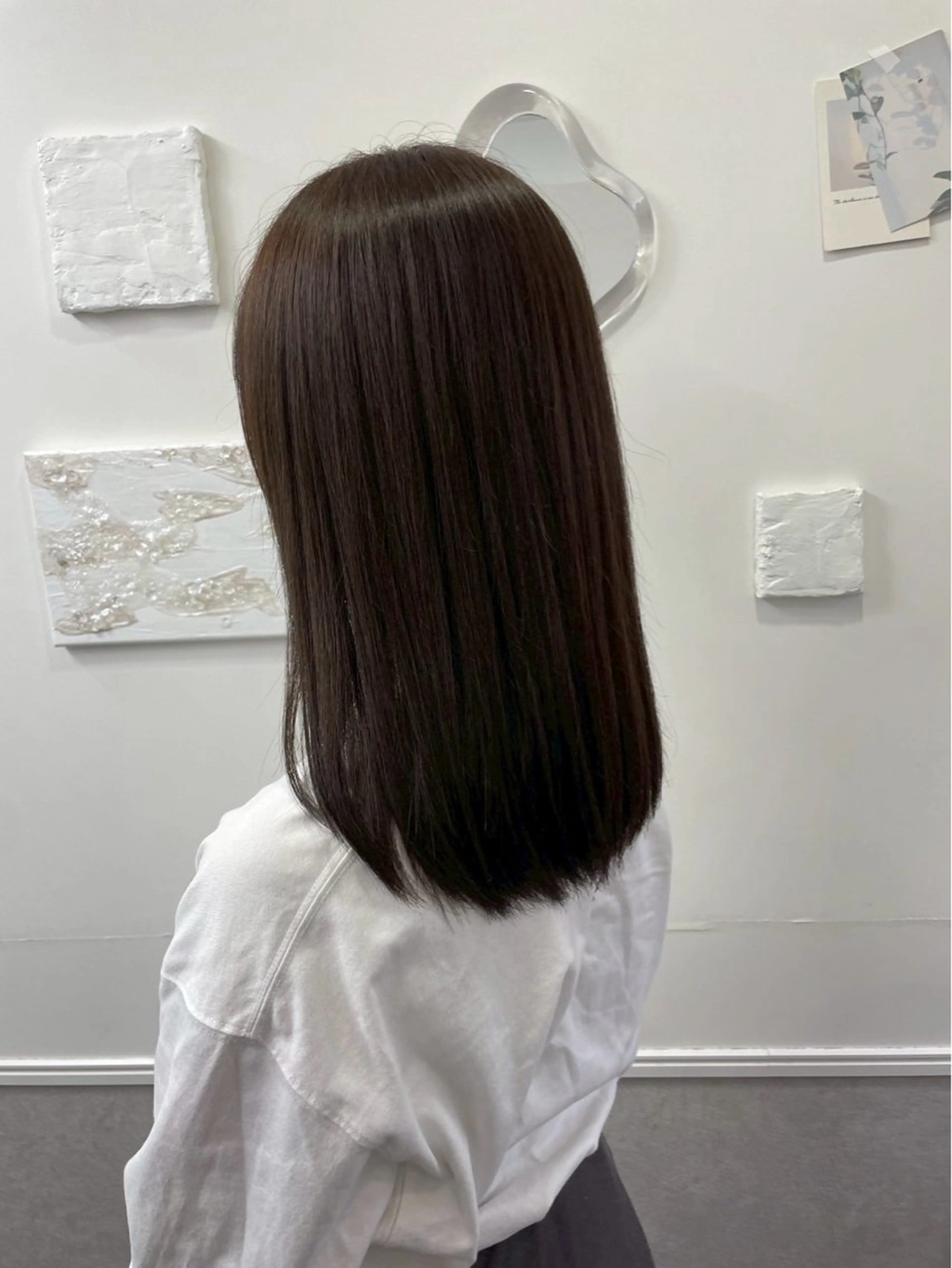 セミロング ヘアカラー トリートメント ヘッドスパ soigne 表参道【ソワネ】所属・艶髪🩰透明感カラー 🫧あやみのヘアスタイル