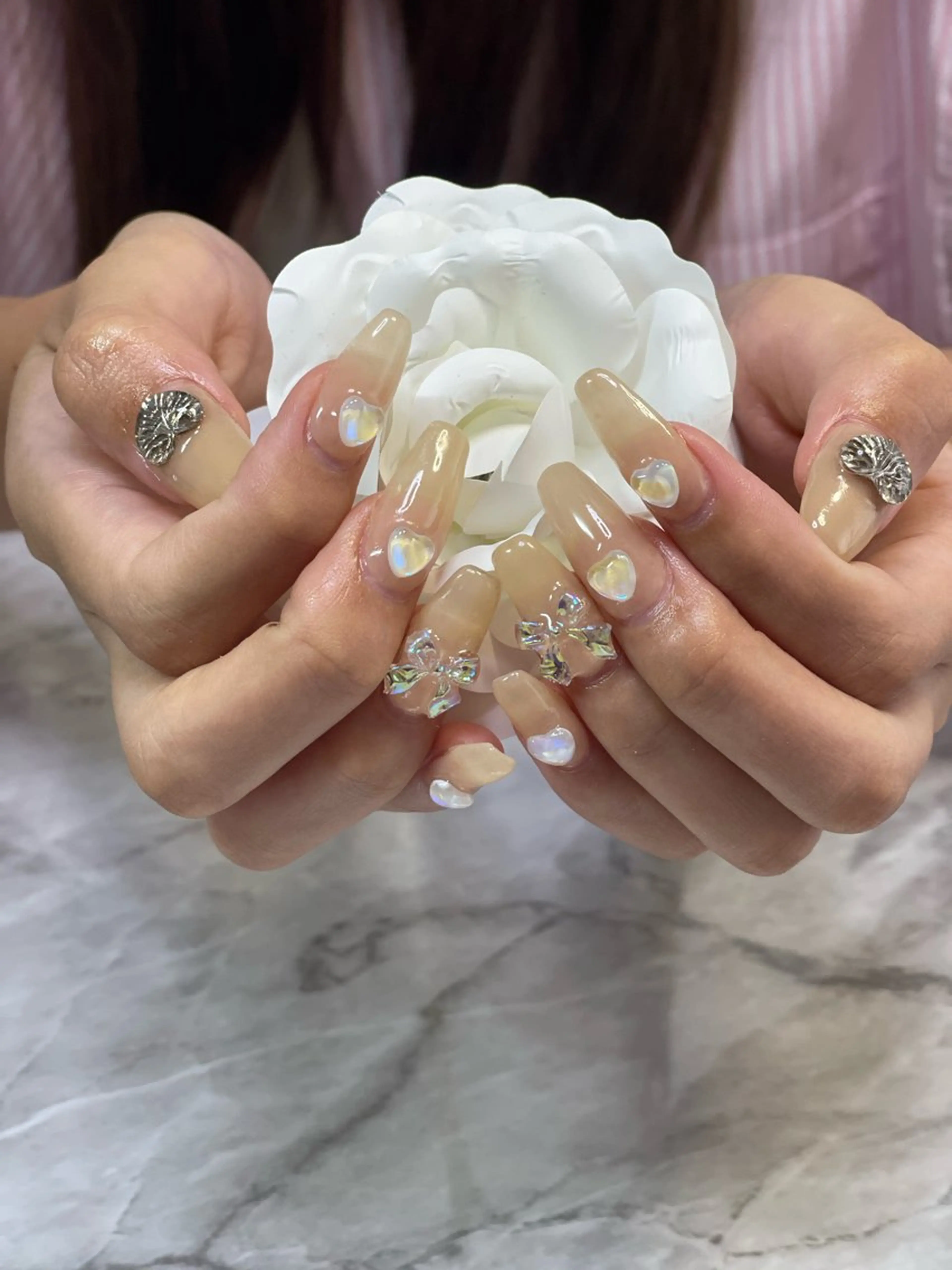 ネイル 長さ出し RUARI RISAのネイルデザイン