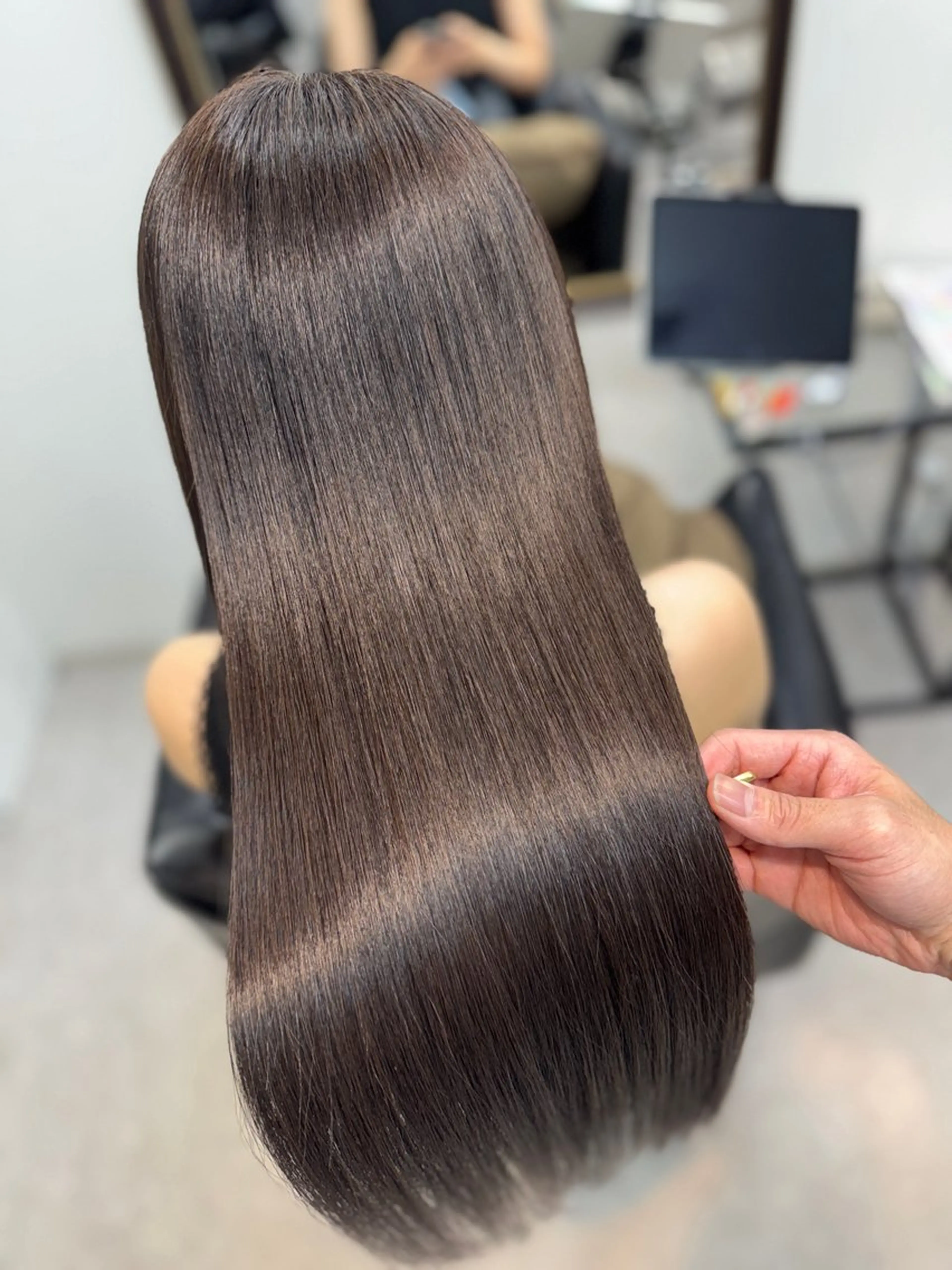 ロング 縮毛矯正 トリートメント Re:start所属・【髪質改善】大川 倖平のヘアスタイル