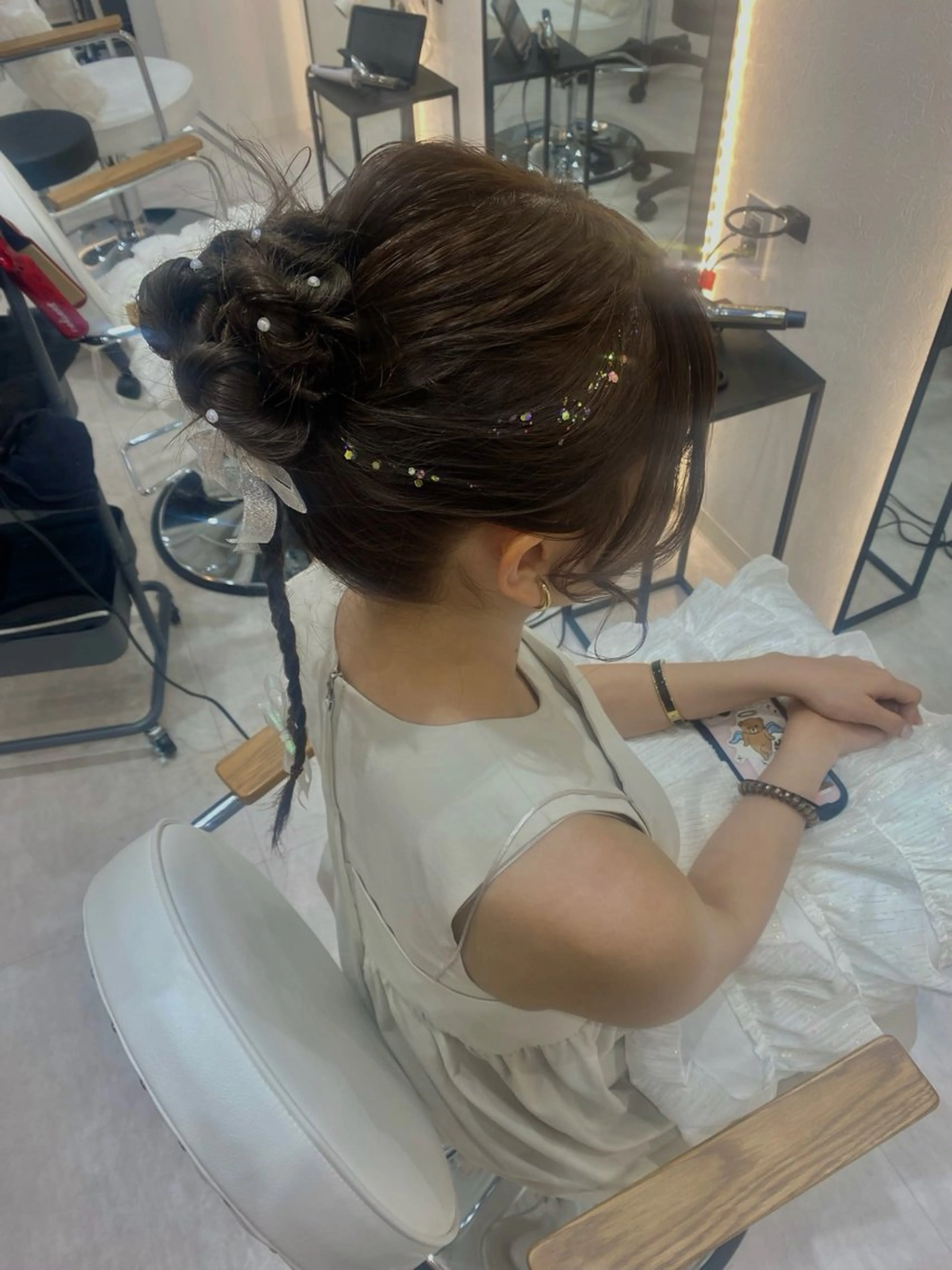 ロング ヘアセット 博多美容室♡ 髪質改善/艶カラーのヘアスタイル
