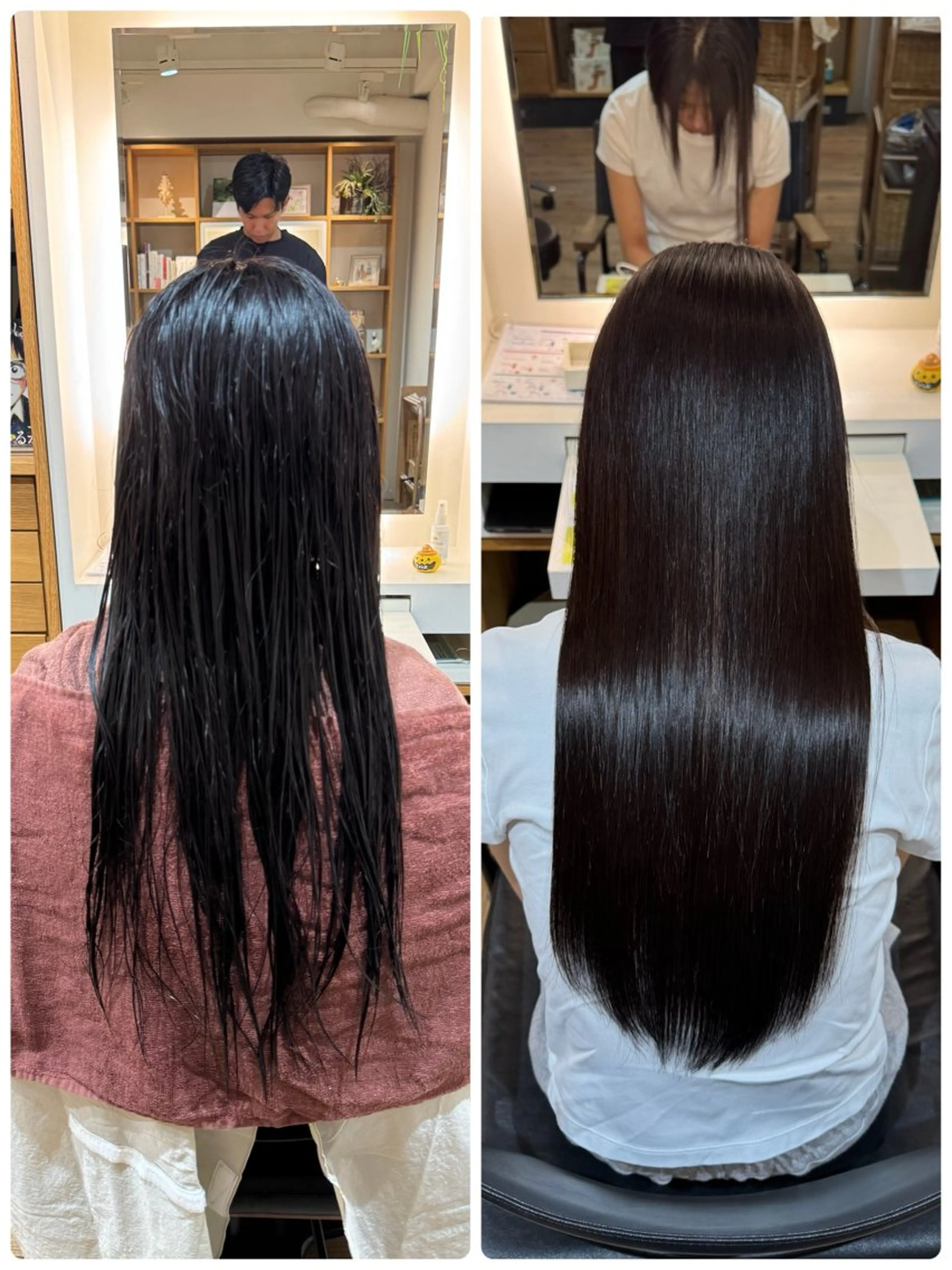 セミロング カット 縮毛矯正 トリートメント afloatkobe所属・美髪/髪質改善 川口凌弥のヘアスタイル