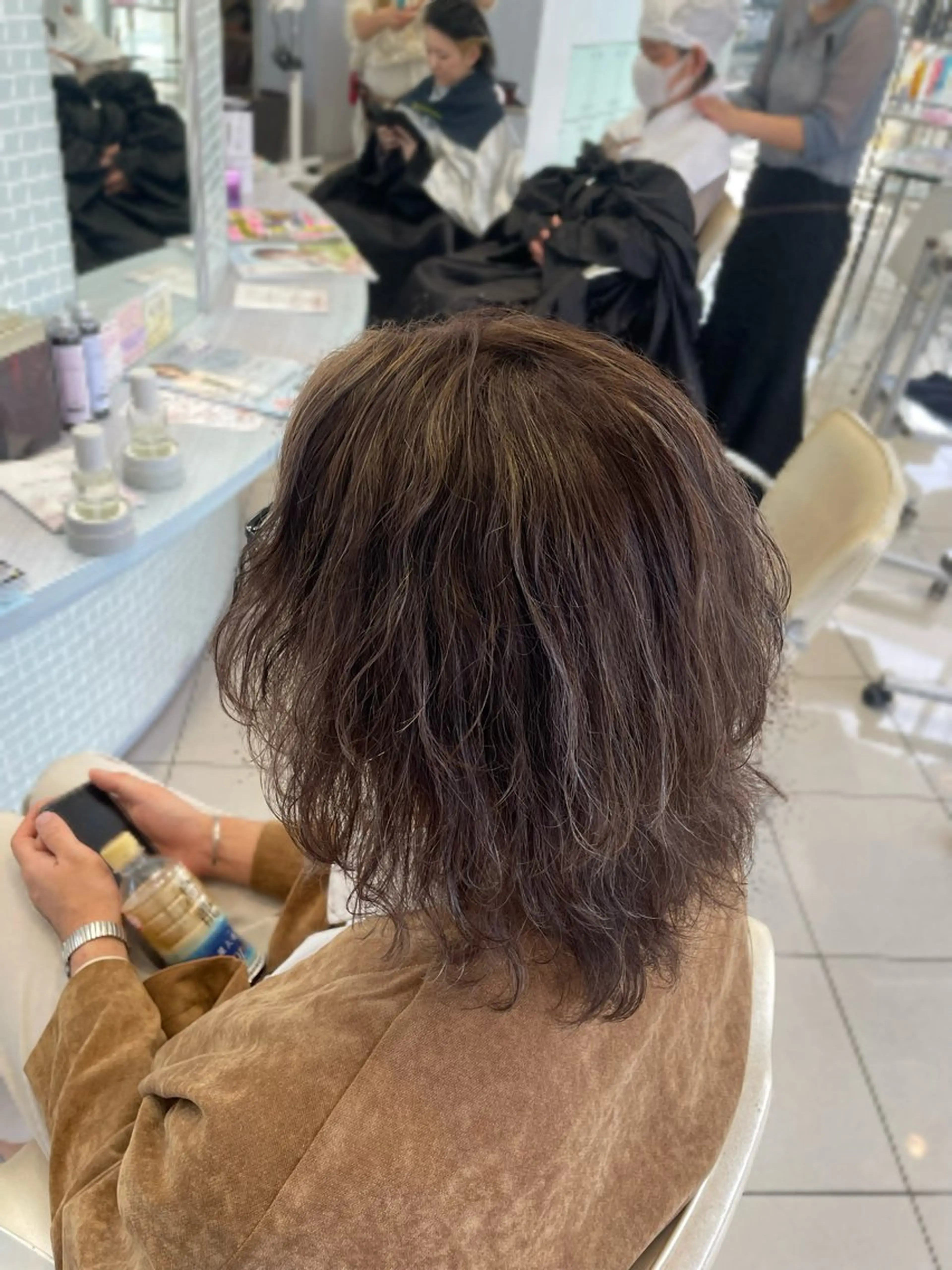 カラー ミストバング  フェイスフレーミング ヘアカラー 盛れる韓国ヘア🩰/ ハイトーン/華のヘアスタイル