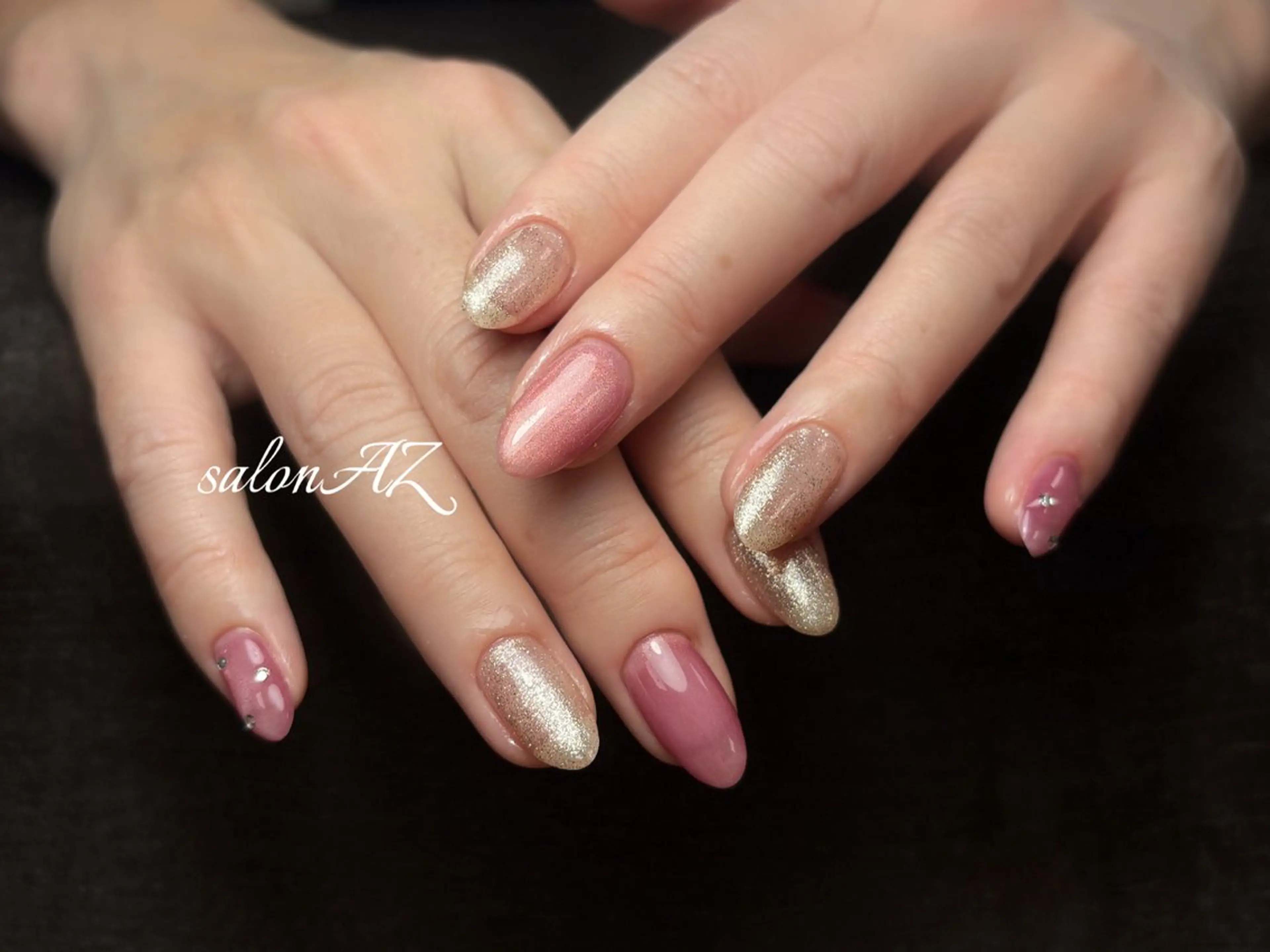 ネイル アートネイル 長さ出し フットネイル フレンチネイル ジェルネイル ハンドネイル salon AZのネイルデザイン