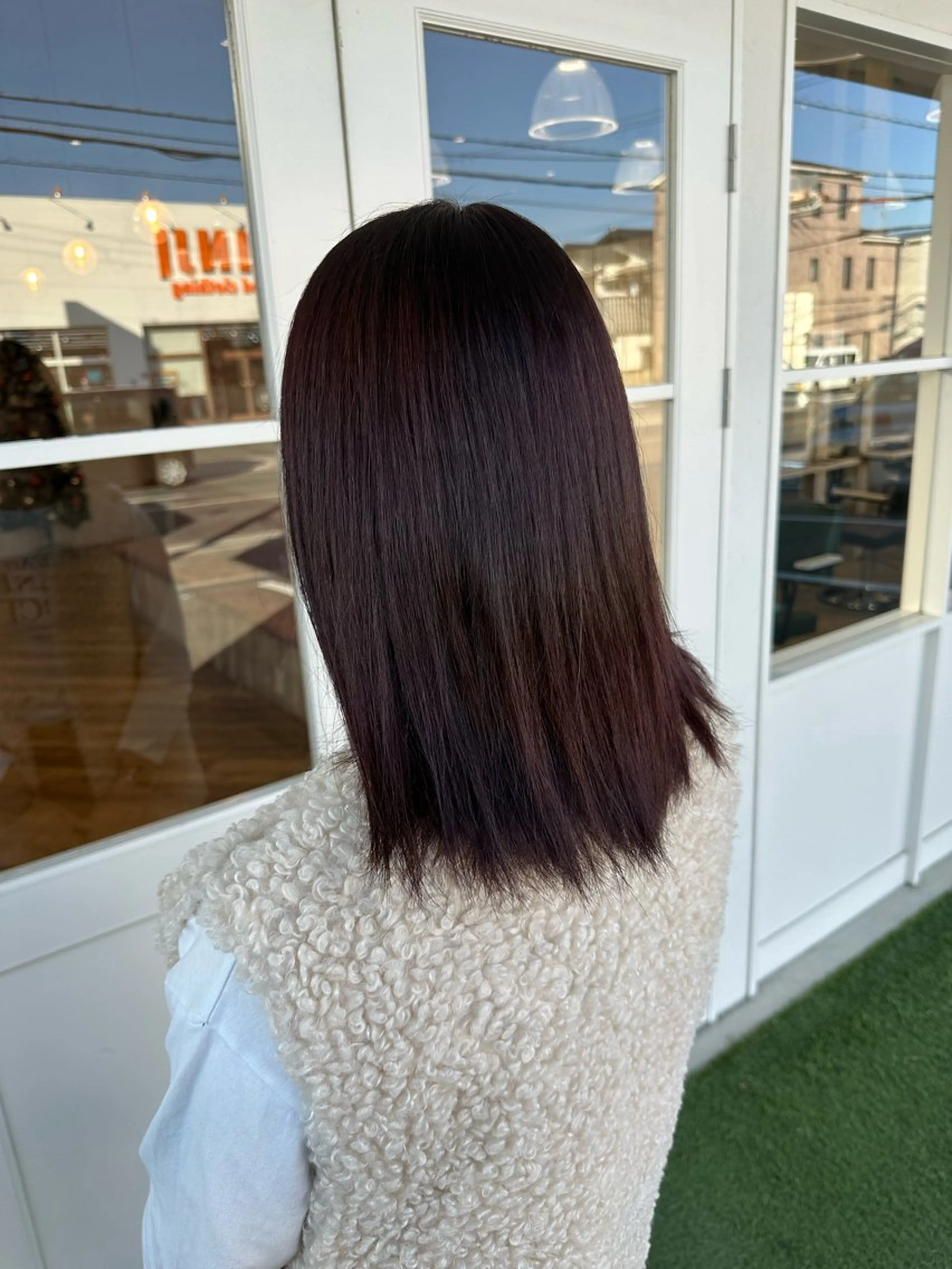 カラー レッドカラー ヘアカラー chacha Blanc東浦のヘアスタイル