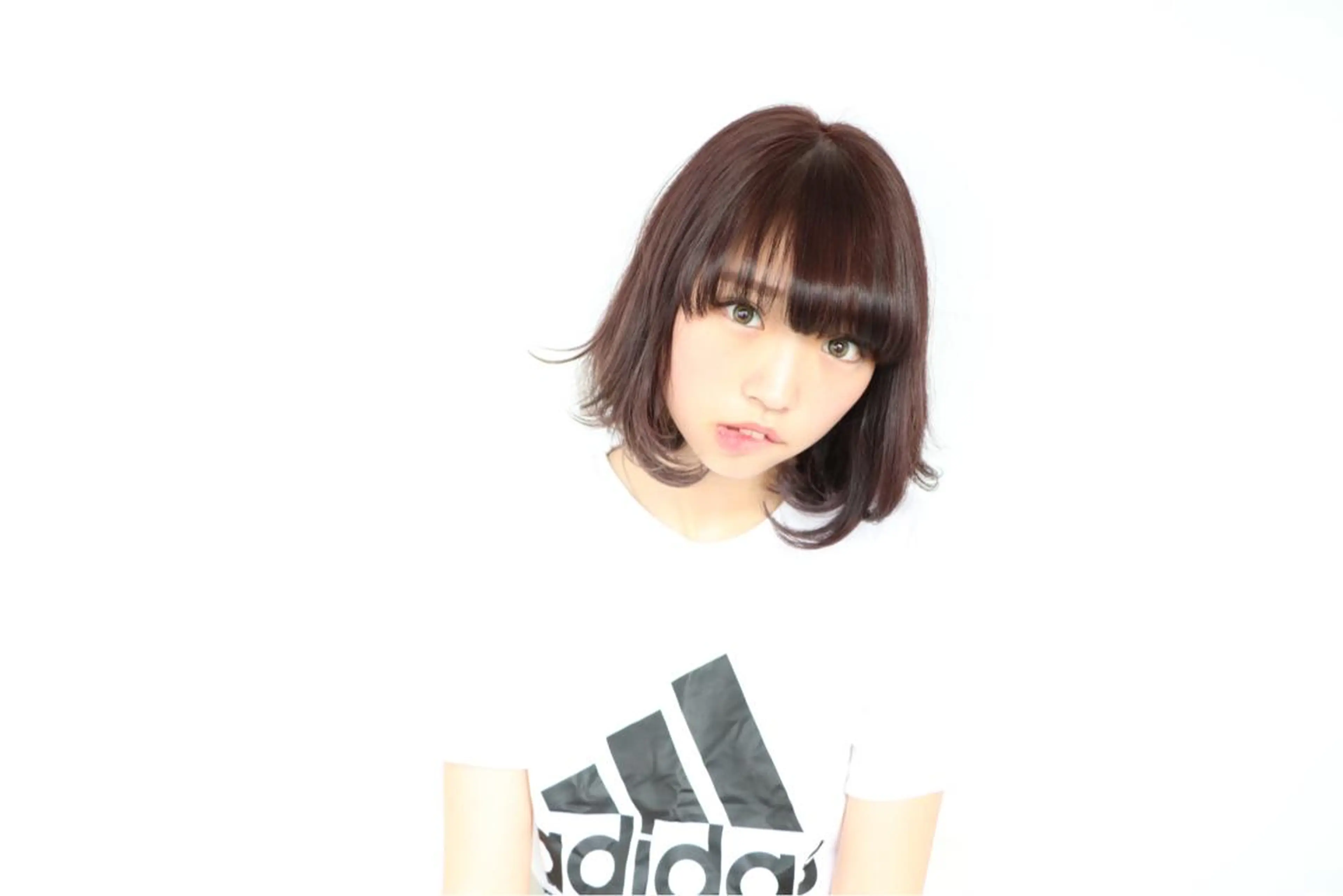 ミディアム カラー パーマ ボブ LUCK本厚木 浦住 貴大のヘアスタイル