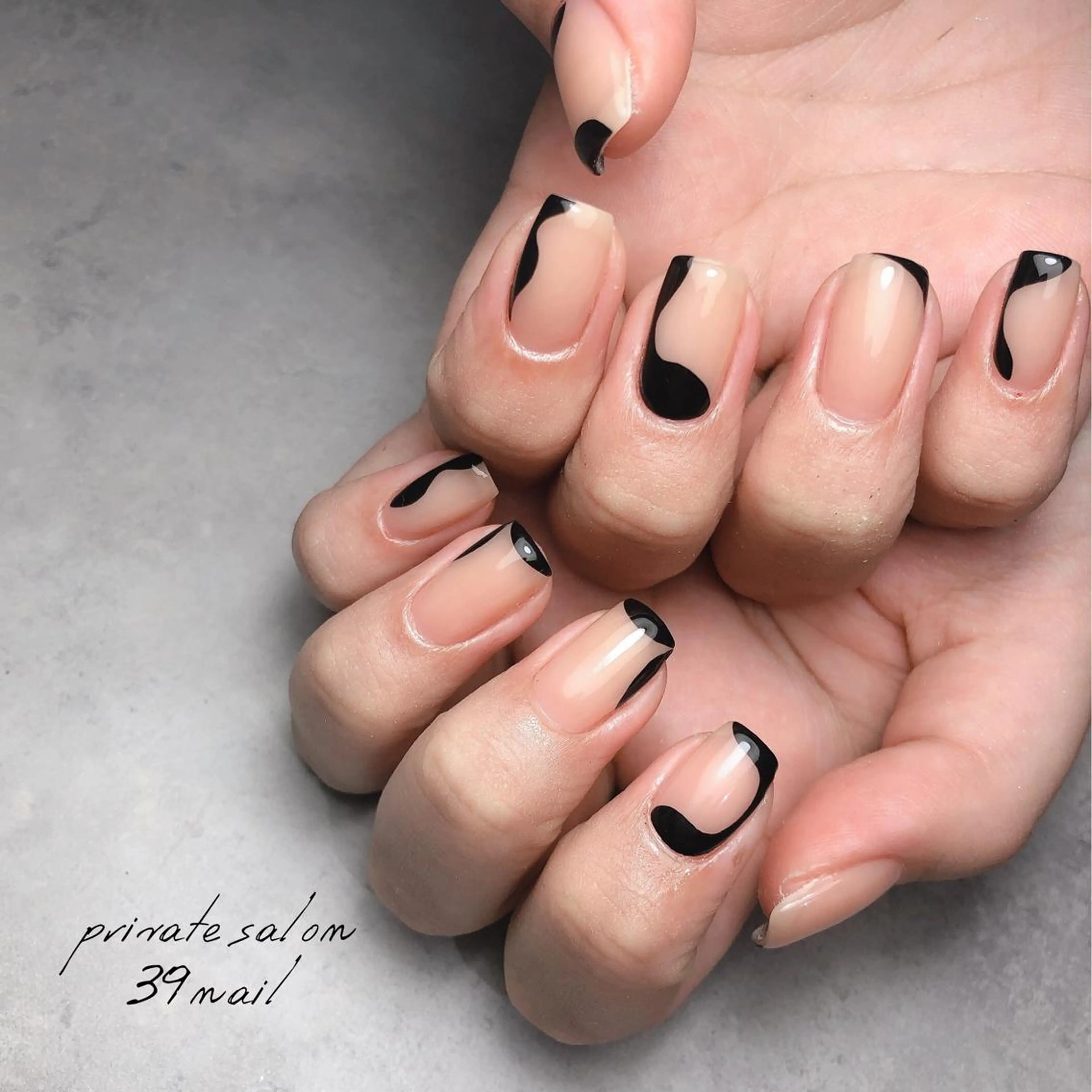 ミディアム ネイル ハンドネイル 京橋 【39nail】のネイルデザイン