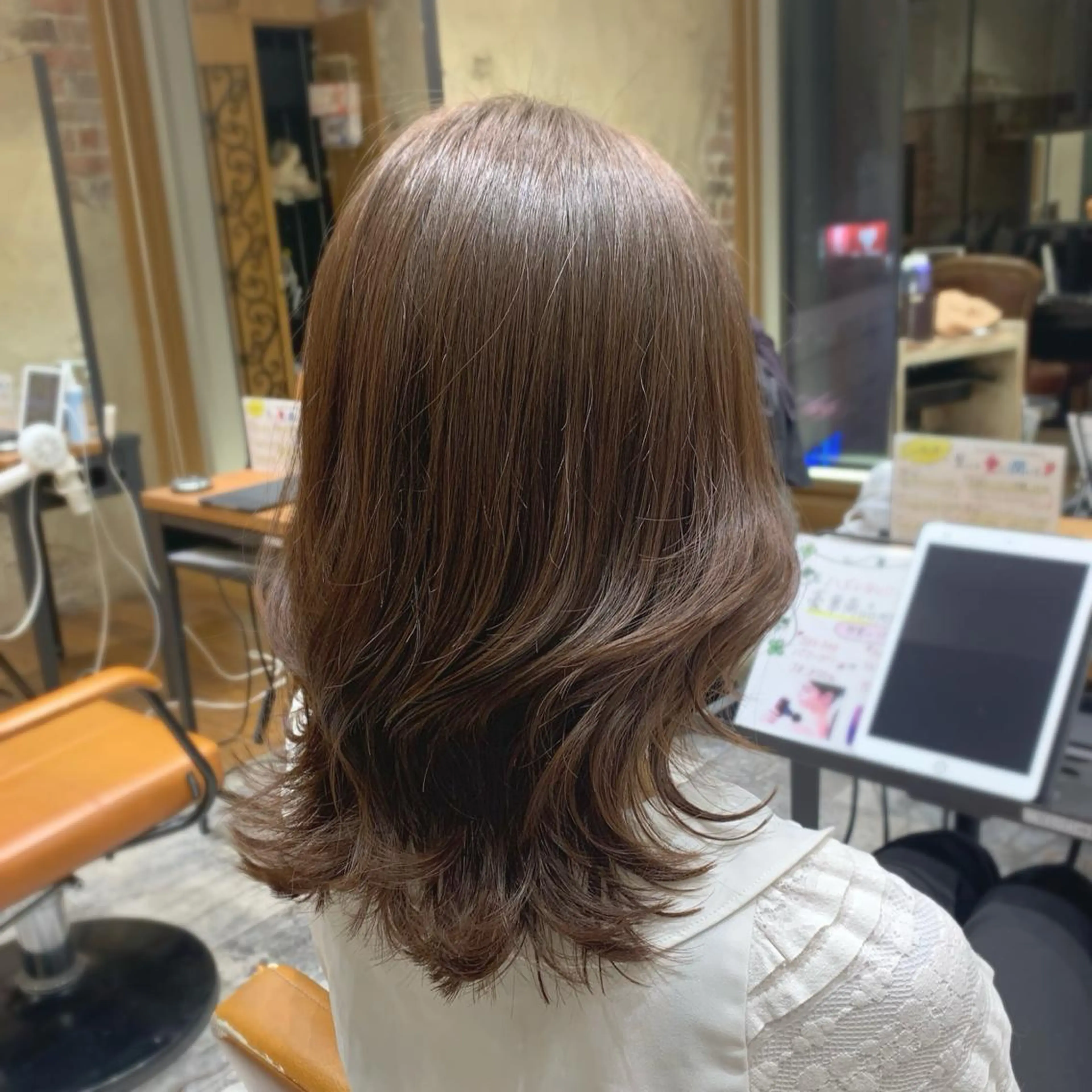 セミロング くびれヘア カット ヘアカラー トリートメント 🧡くびれヘア/前髪 顔周り🧡久原結衣のヘアスタイル