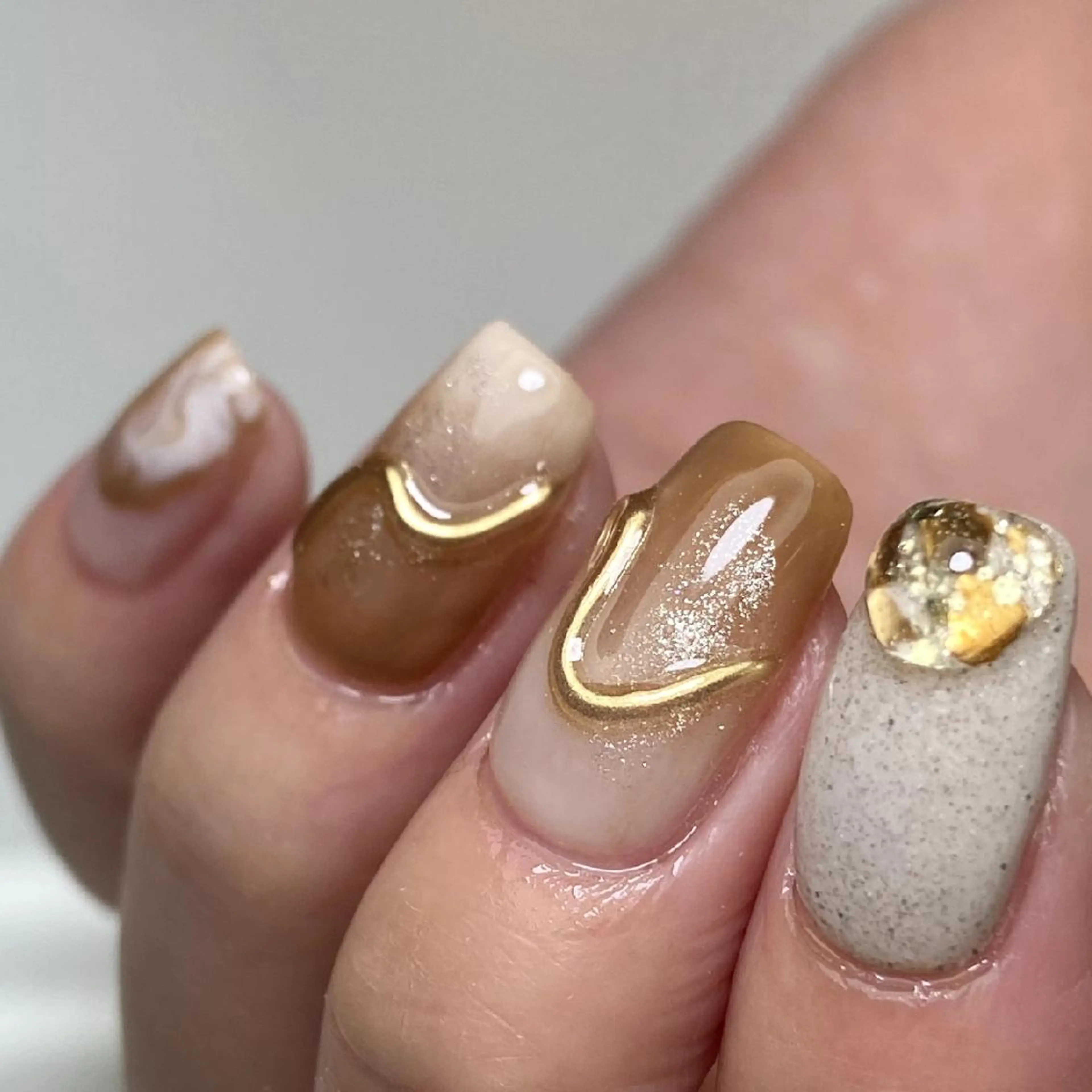ネイル アートネイル ニュアンスネイル nail salon Lumièreのネイルデザイン