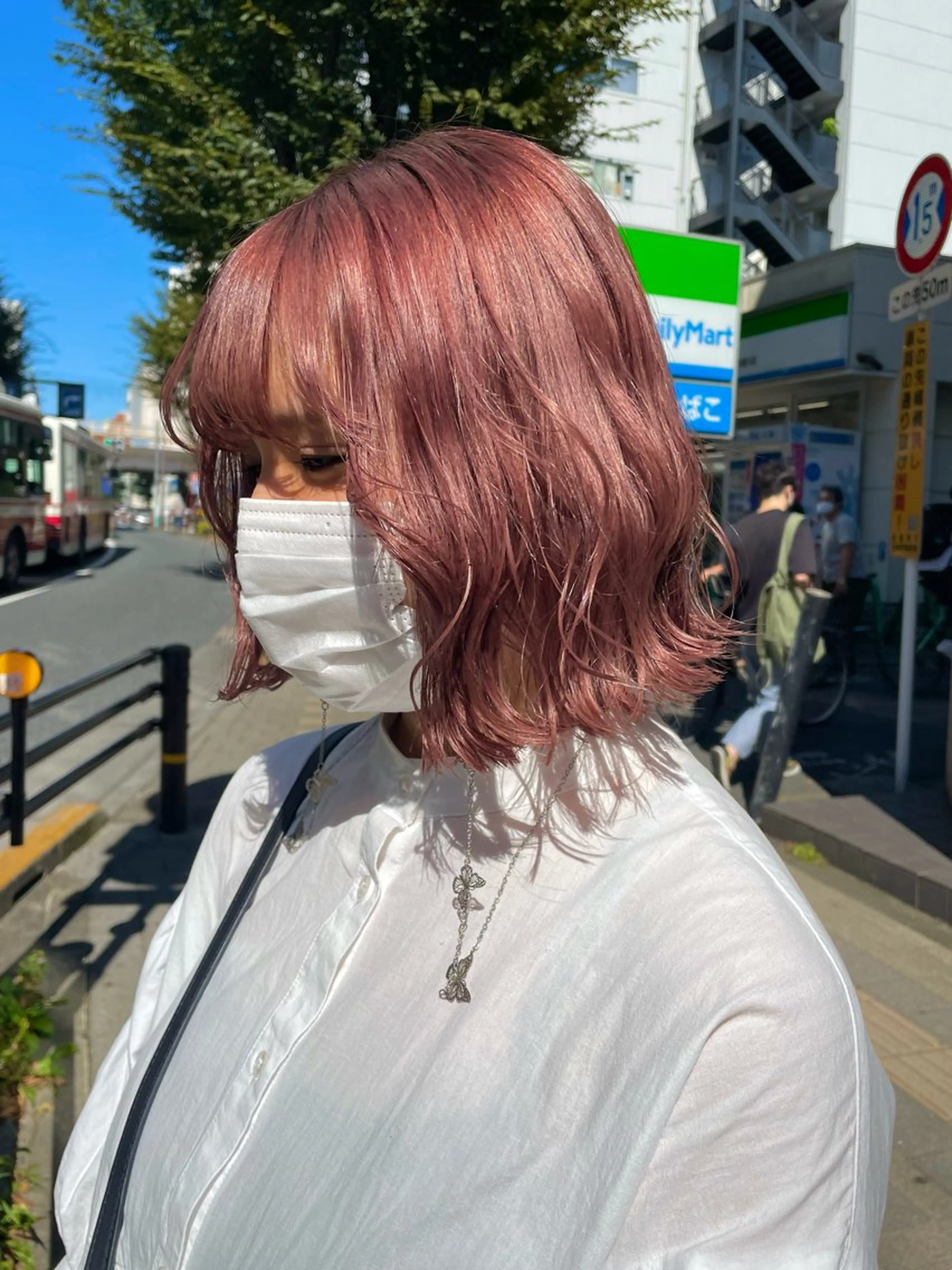 ミディアム ヘアカラー トリートメント hair＆eye 🫧ྀི/栞のヘアスタイル